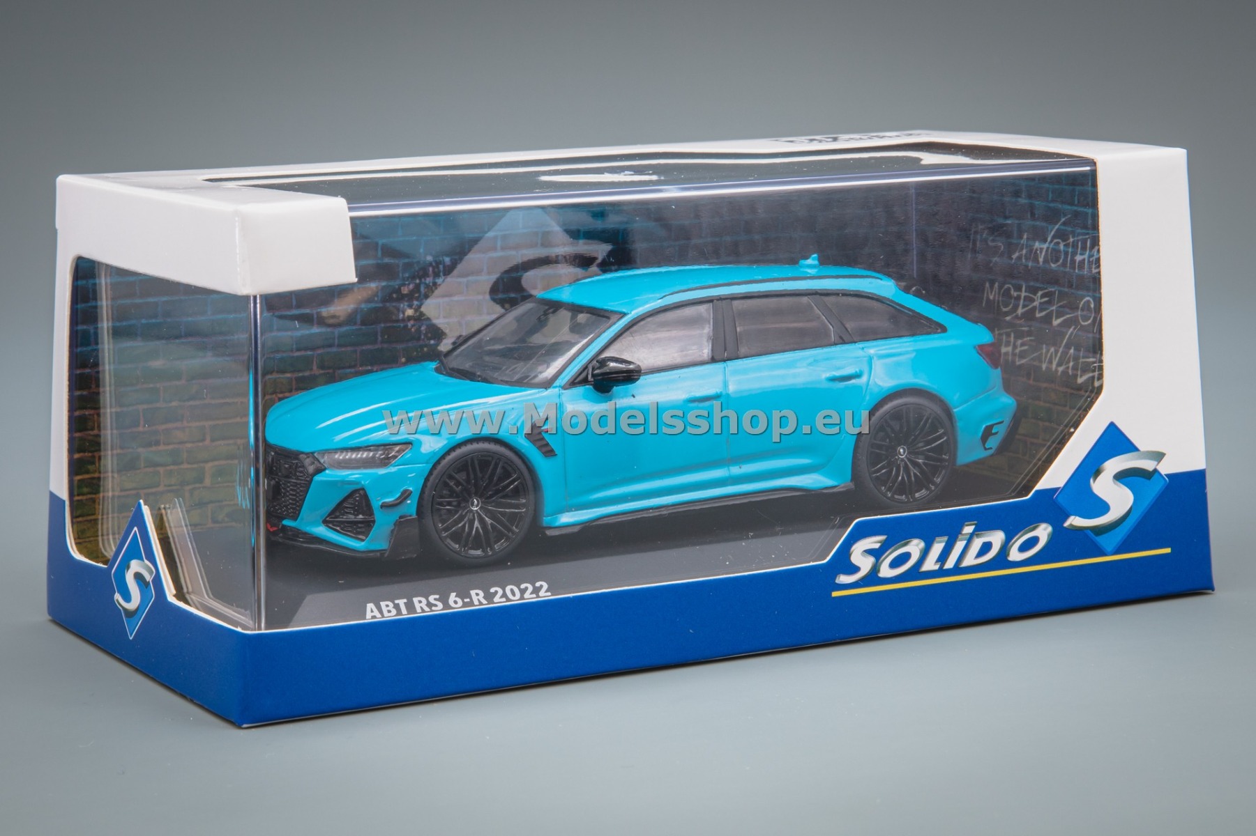 Solido S4310707 Audi ABT RS6-R Avant (C8), 2022 /Miami blue/