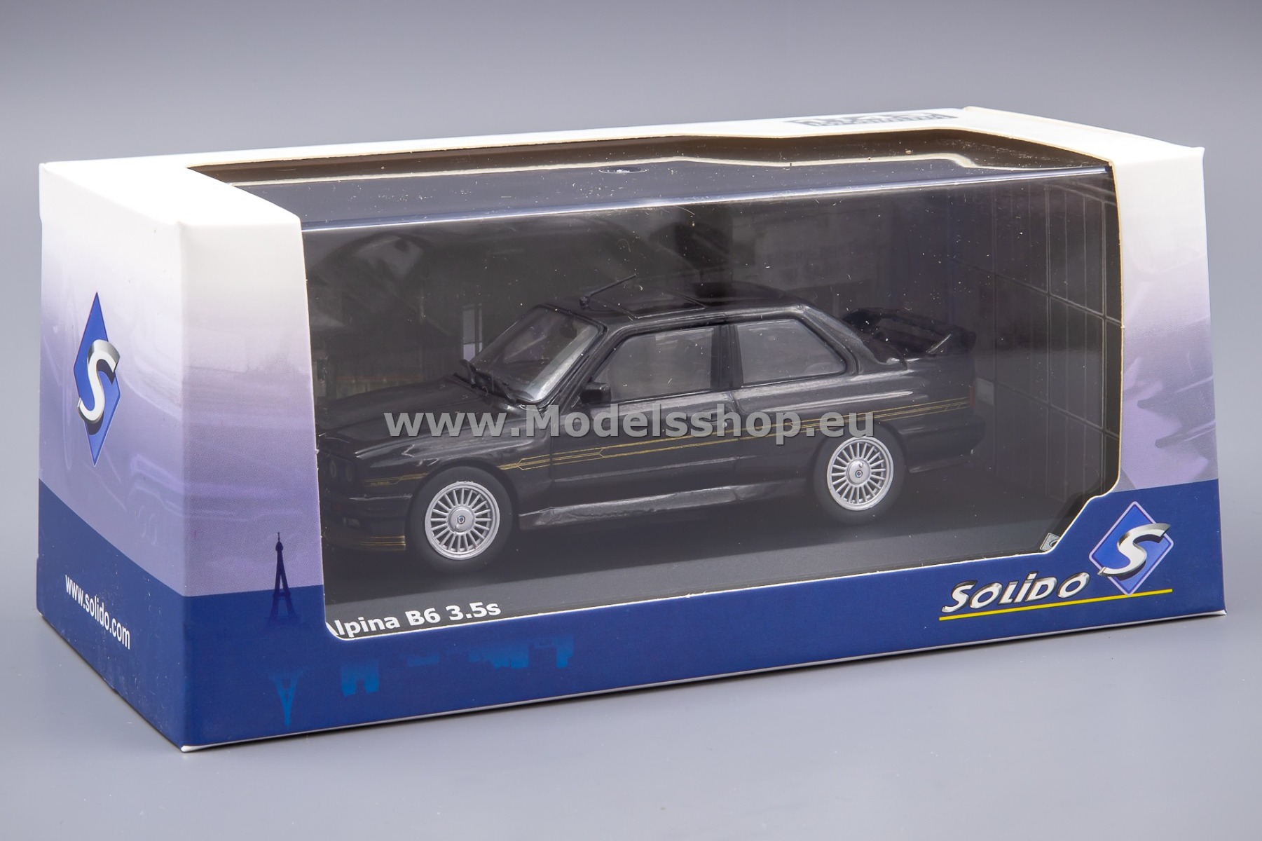 1/43 BMW E30 M3 Alpina B6 3.5S Alpina Blue 1989 Diecast Car