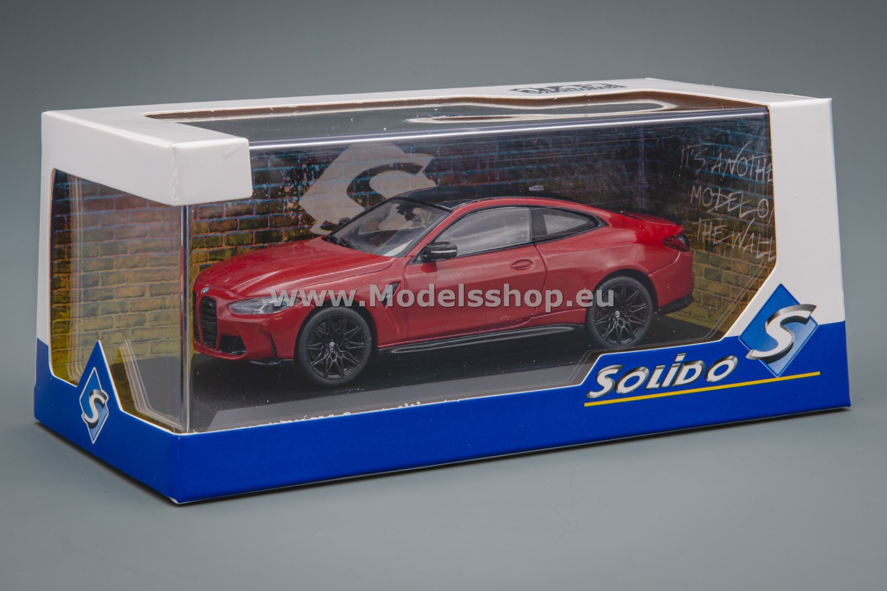 Miniature 1:43 BMW G82 M4 Competition 2023 Rouge - Solido - Réf. 421438244 - Neuf