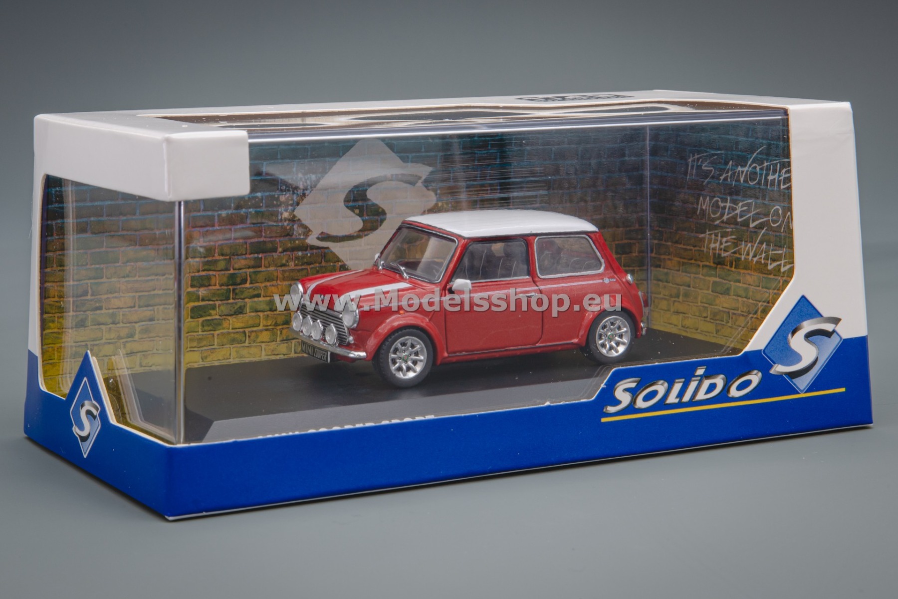Solido 1:43 Mini Cooper John Works JCW F56 2023 – Bleu Et Rouge – SL4315003 – Neuf Mini Cooper John Works 2023