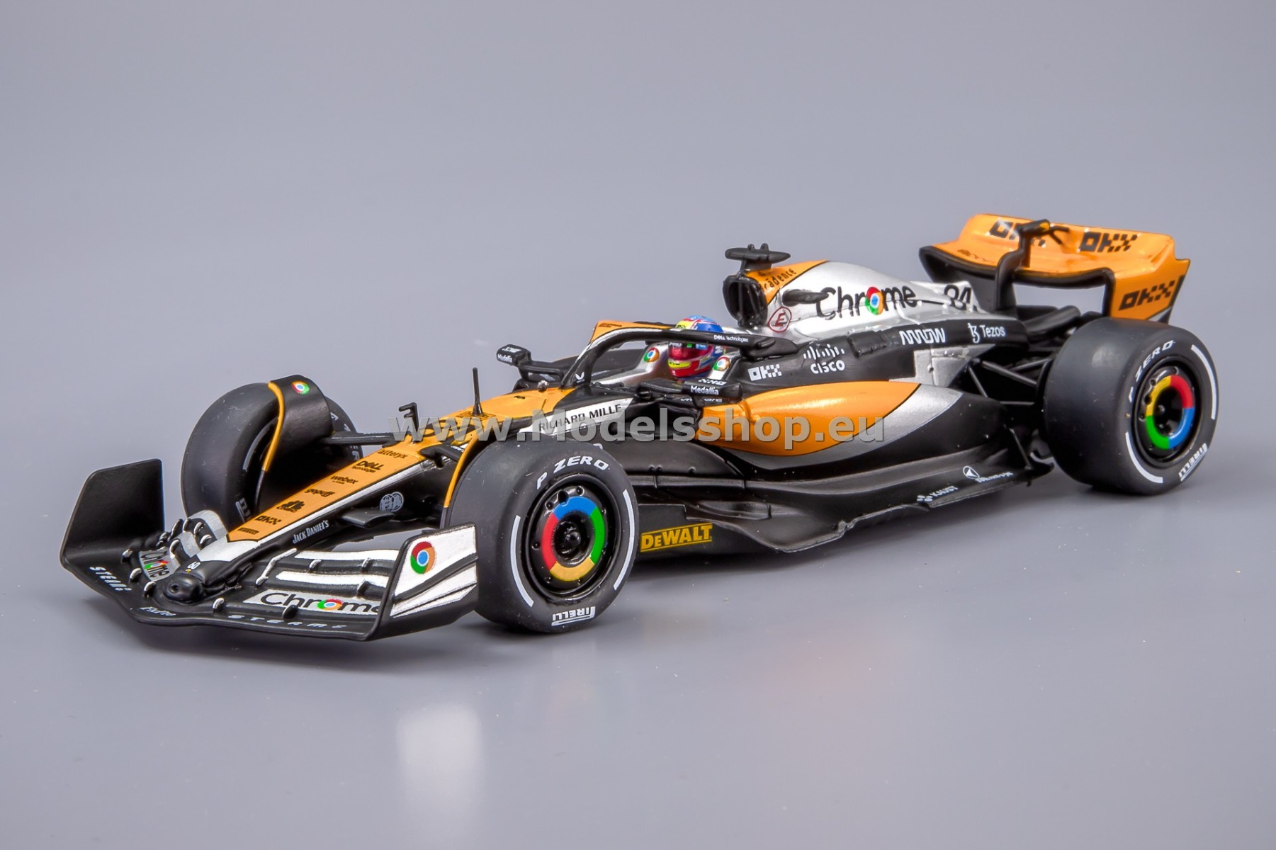 Solido S4317802  McLaren MCL60, Orange, Formula 1, No.81, Great Britain GP 2023, Oscar Piastri