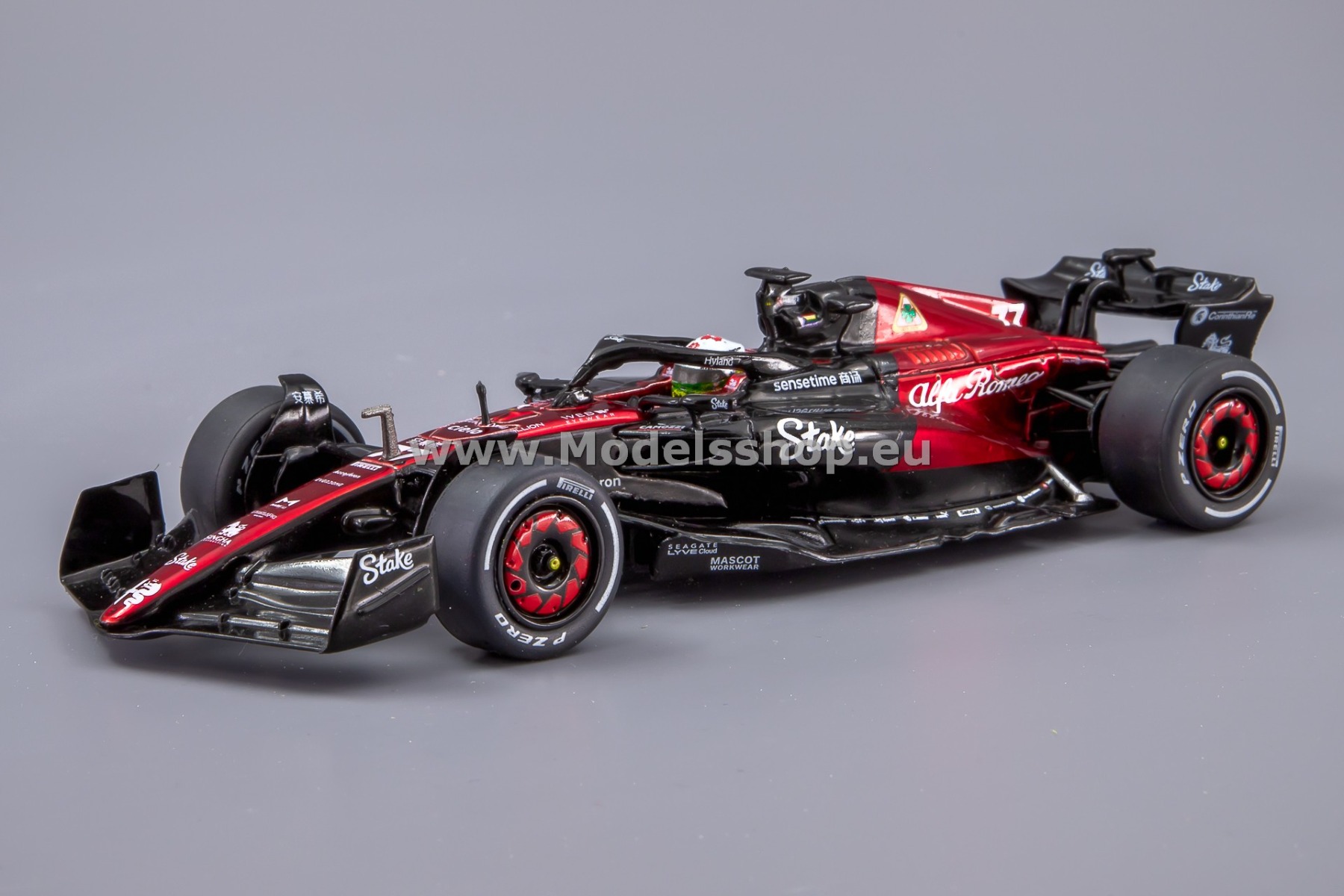 Solido S4317901 Alfa Romeo C43, Formula 1, No. 77, Barhein GP 2023, Valtteri Bottas