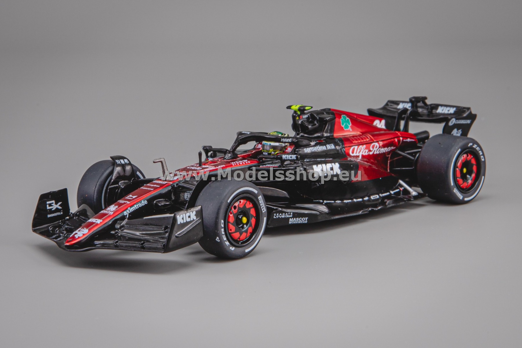 Solido S4317902 Alfa Romeo Team Kick F1 C43, No.24, Formula 1, Australian GP 2023, Zhou Guanyu