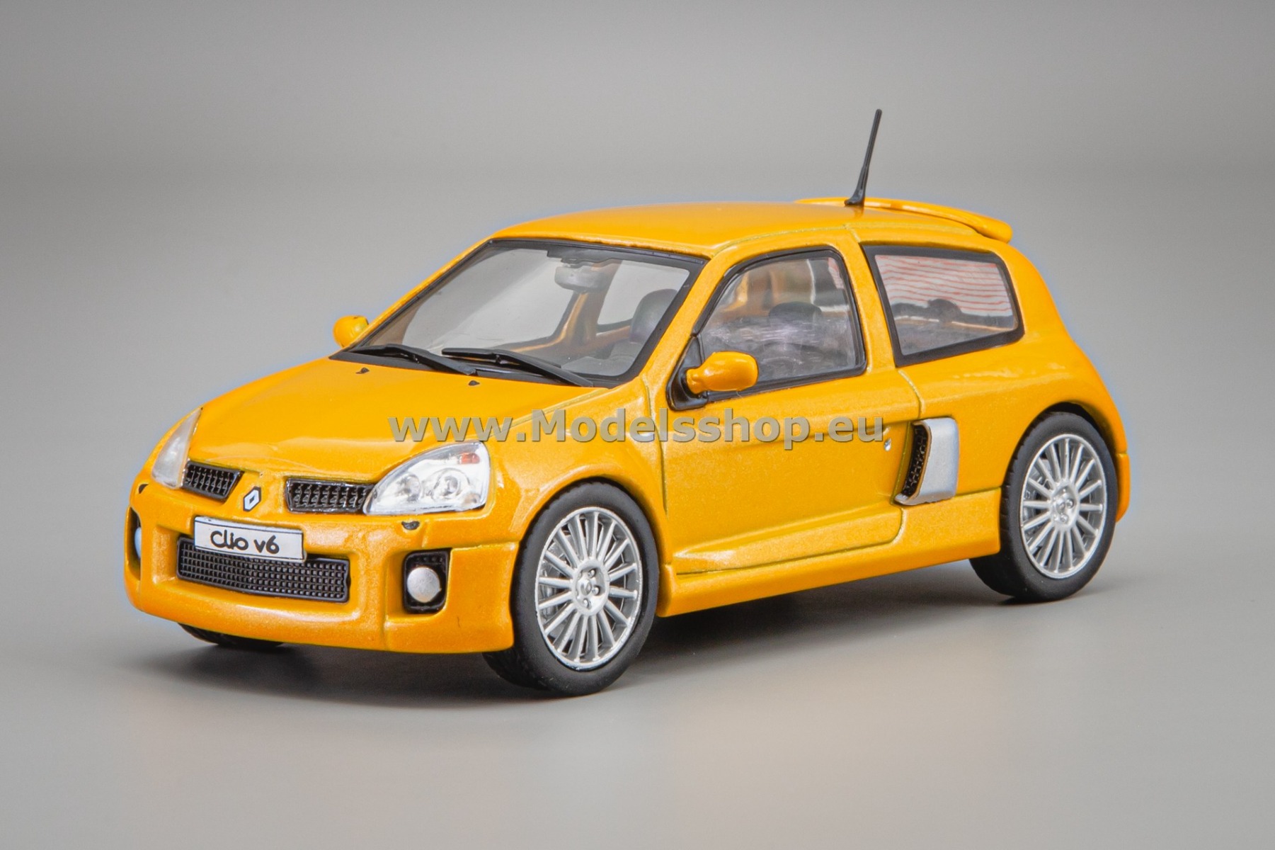 Solido S4318102 Renault Clio V6 PH.2, 2003 /Jaune Sirius - yellow/