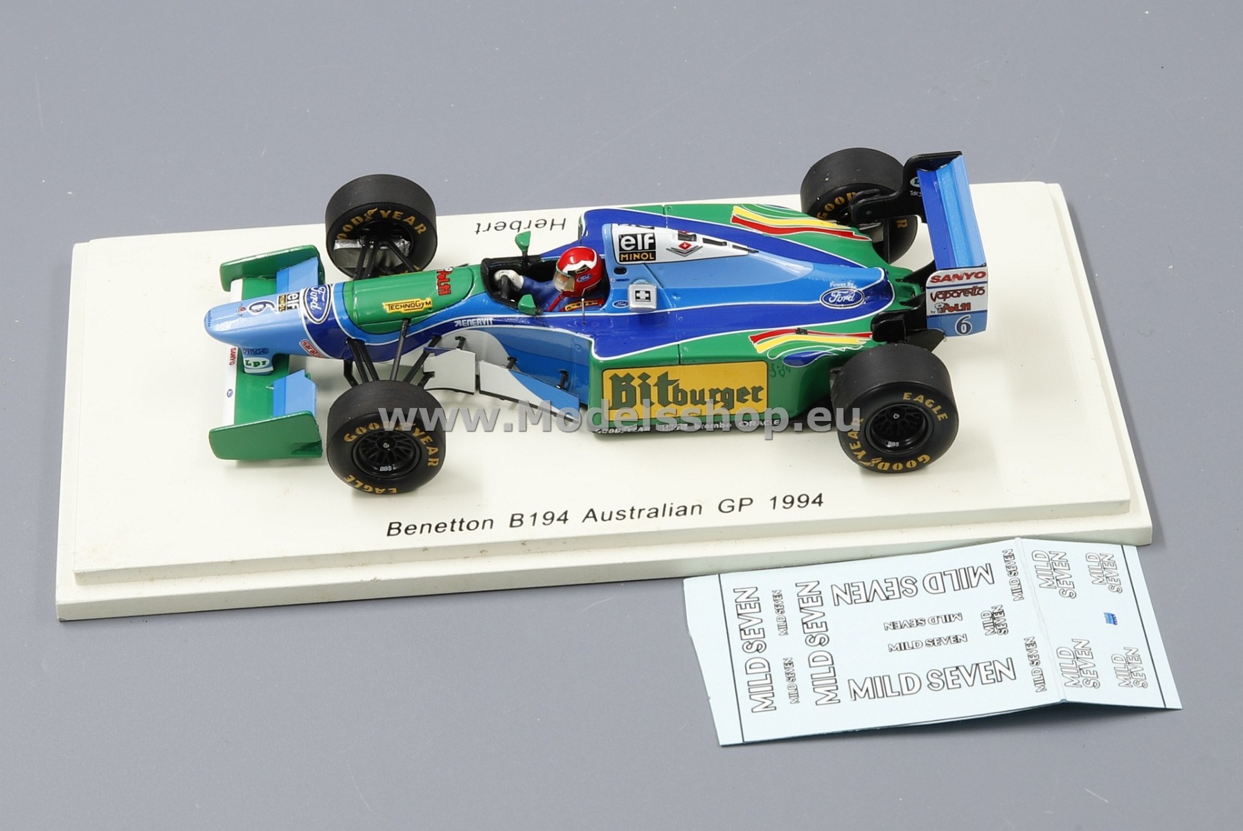 Benetton B194, Formula 1, No6 Australian GP 1994, Johnny Herbert