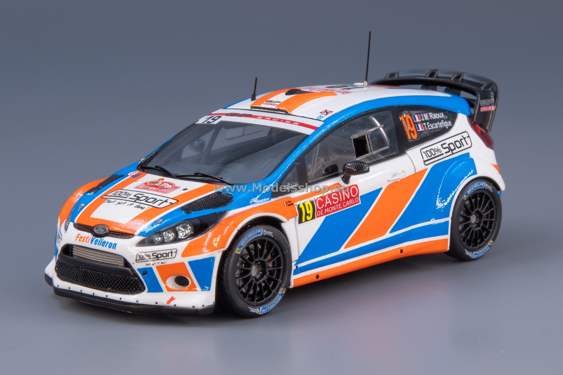 Ford Fiesta WRC no.19, 20th Monte Carlo 2015, J. Raoux - T. Escartefigue 