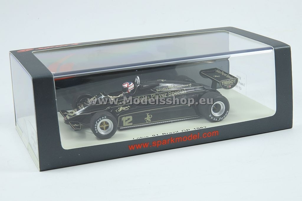 □スパークモデル 1/43 1982 ロータス91 #12 N.マンセル ブラジルGP