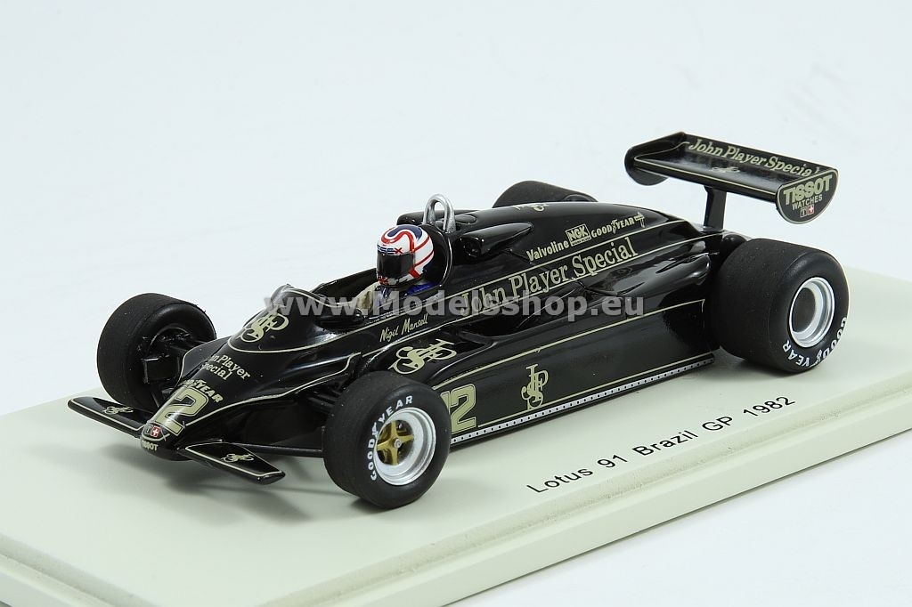 Lotus 91 No.12 3rd Brazil GP 1982 Nigel Mansell