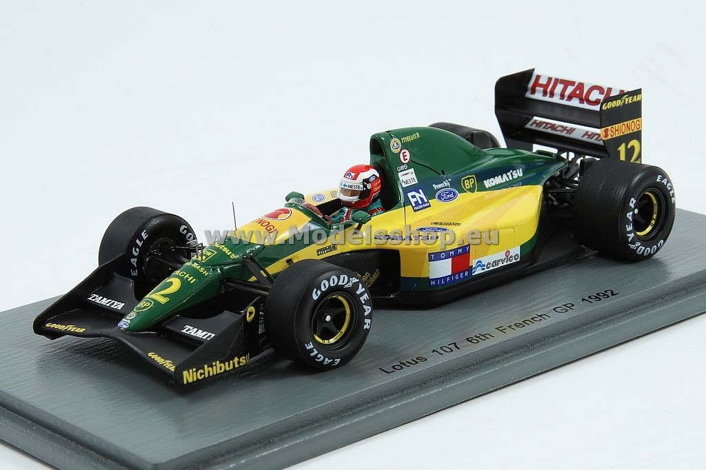 Lotus 107 No.12 French GP 1992 Johnny Herbert