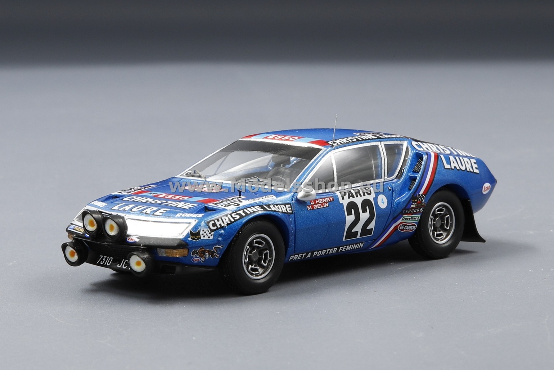 Alpine A310 No.22. Rallye Monte Carlo 1976. Team 