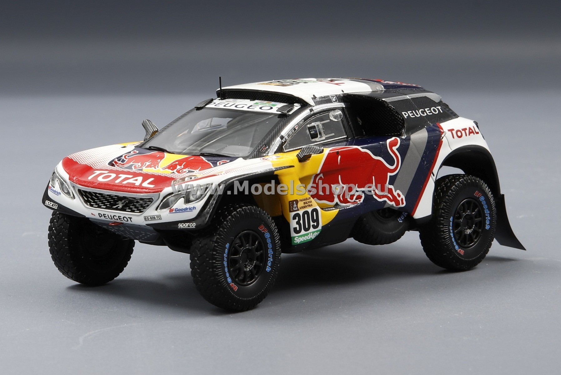 Peugeot 3008 DKR No.309 2nd Dakar 2017, S. Loeb / D. Elena