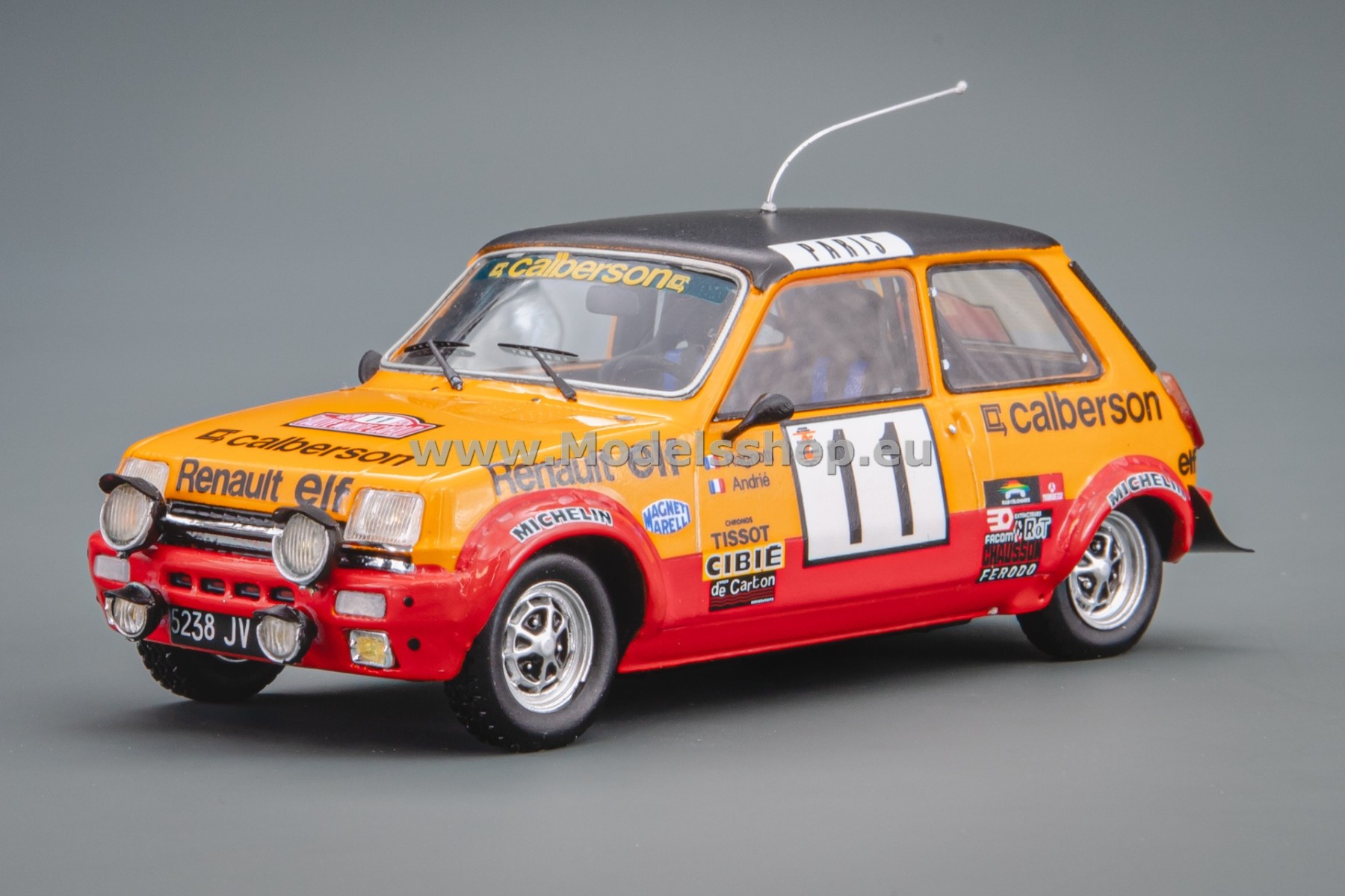 Spark S6038 Renault 5 Alpine No.11, Monte Carlo Rally 1979, Jean Ragnotti - Jean-Marc Andrié