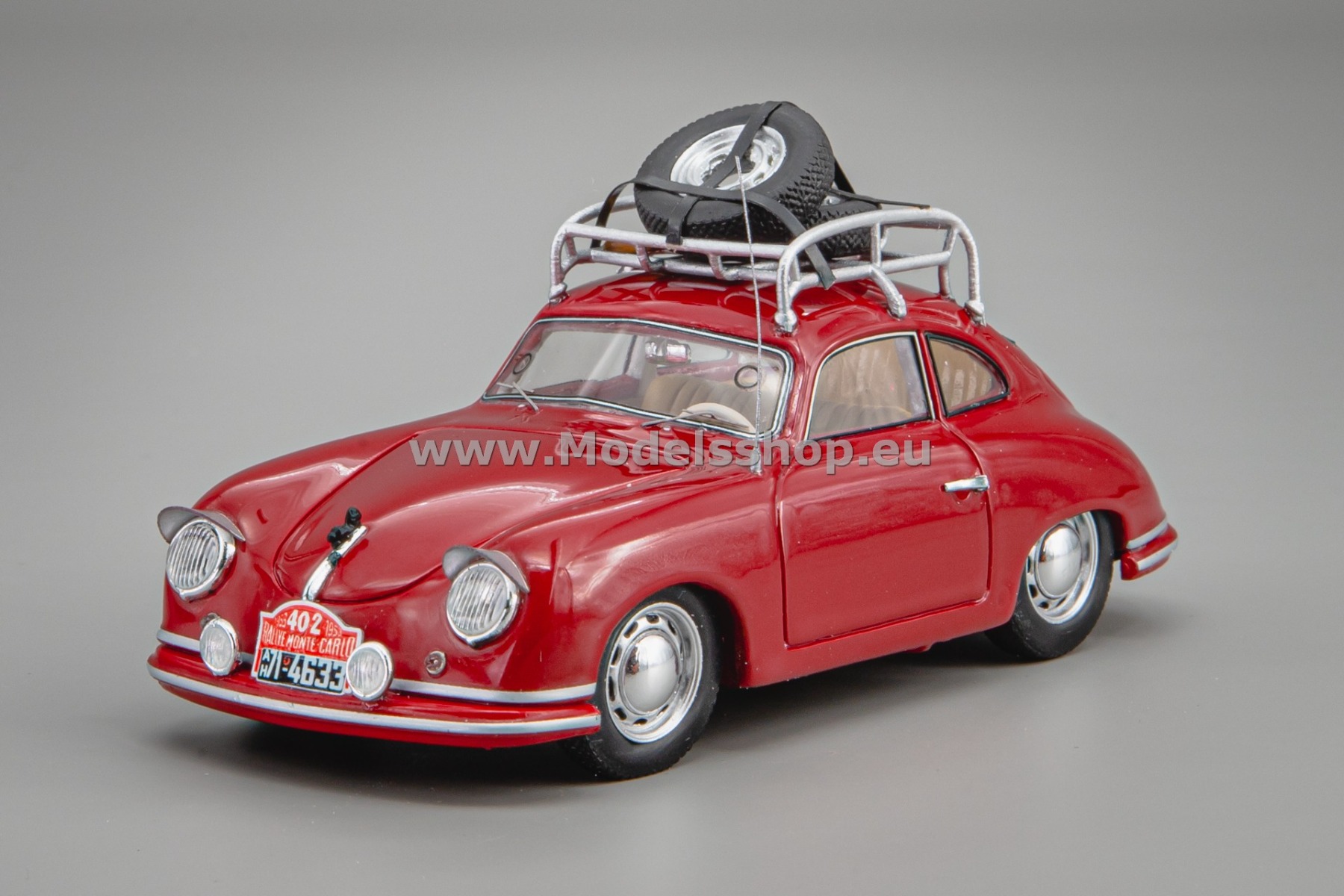 Spark S6132 Porsche 356 1100, Team Peter Walker, No.402 Rallye Monte Carlo 1953, Merck - Von Jungenfeld