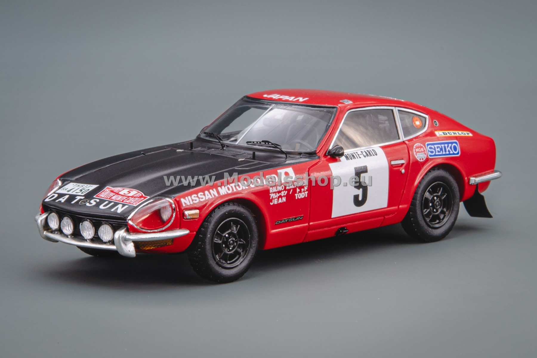 Spark S6280 Datsun 240 Z No.5, 3rd Monte Carlo Rally 1972, R. Aaltonen - J. Todt