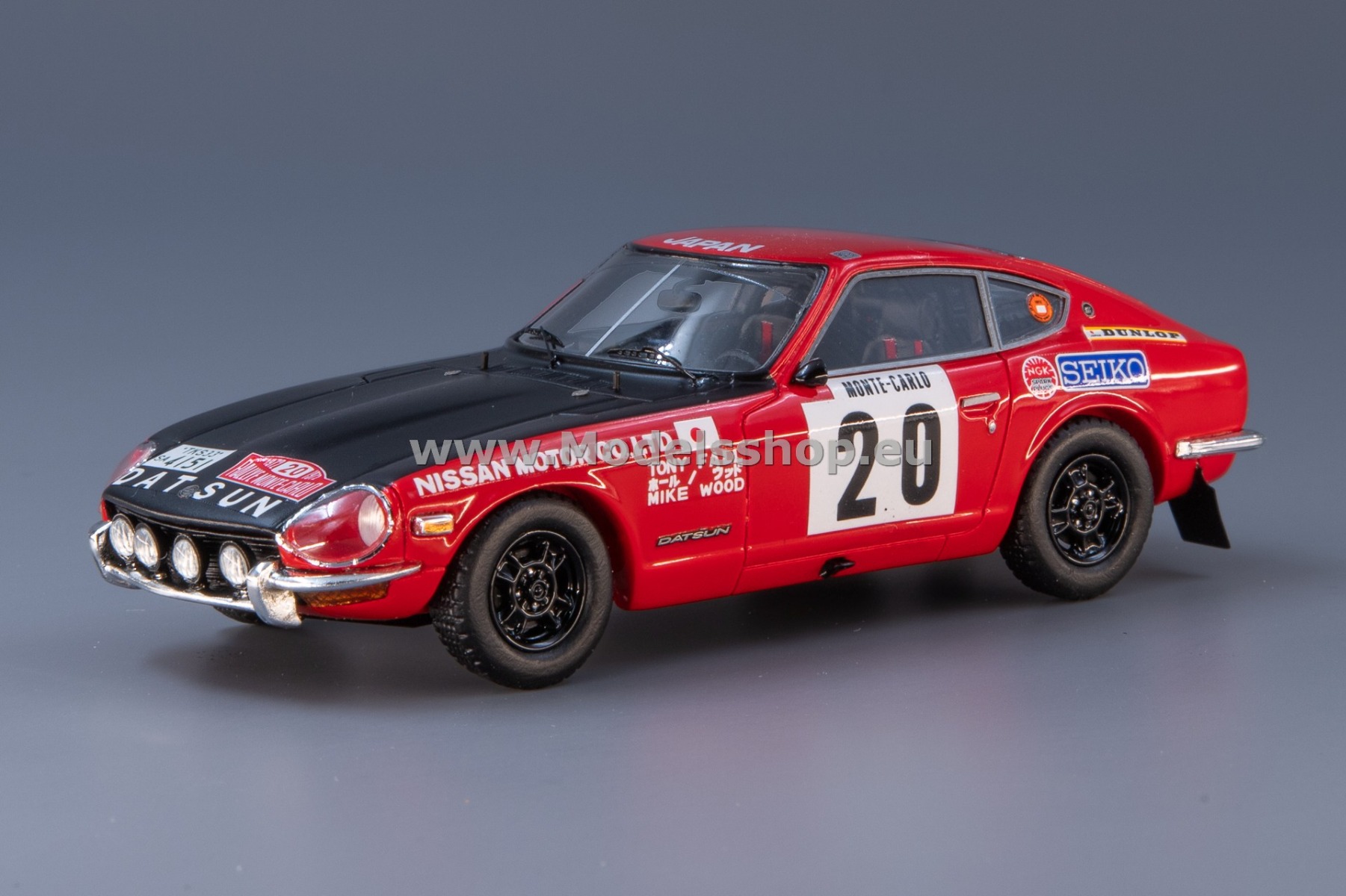 Datsun 240 Z no.20, 29th Monte Carlo 1972, T.Fall / M.Wood