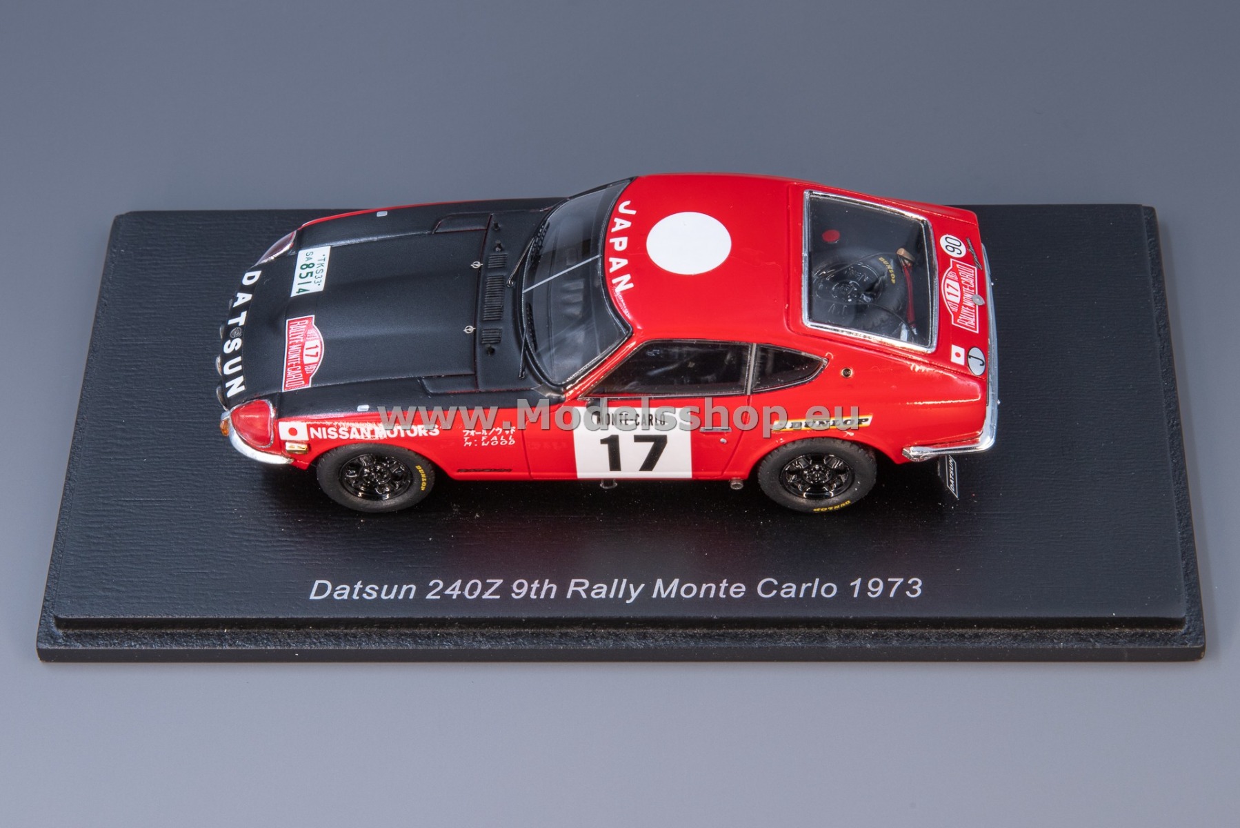 Spark S6285 Datsun 240 Z no.17, 9th Monte Carlo 1973, T. Fall / M