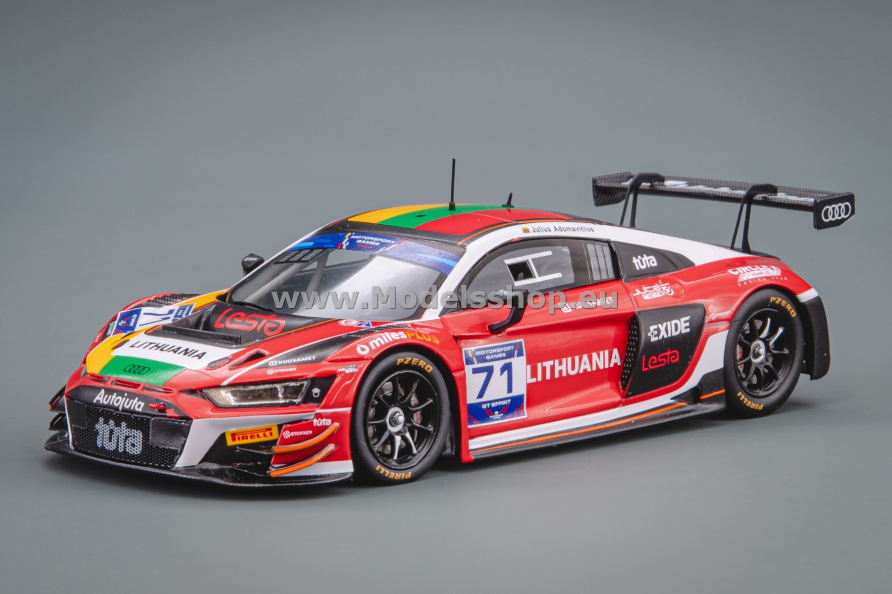 Spark S6334 Audi R8 LMS GT3 No.71 Team Lithuania - FIA Motorsport Games, GT Sprint Cup Paul Ricard 2022, Julius Adomavičius
