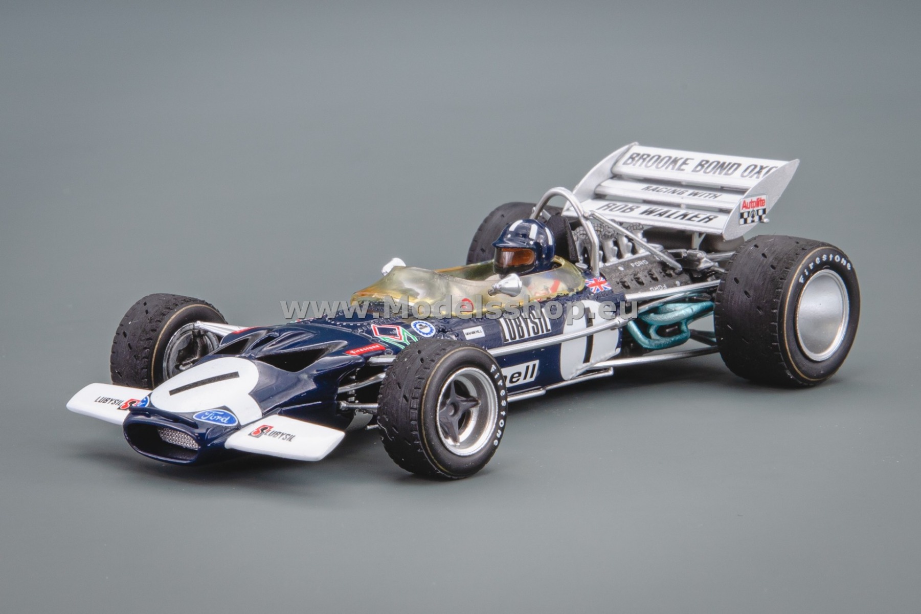 Spark S6386 Lotus 49C No.1 Formula 1, 5th Monaco GP 1970, Graham Hill