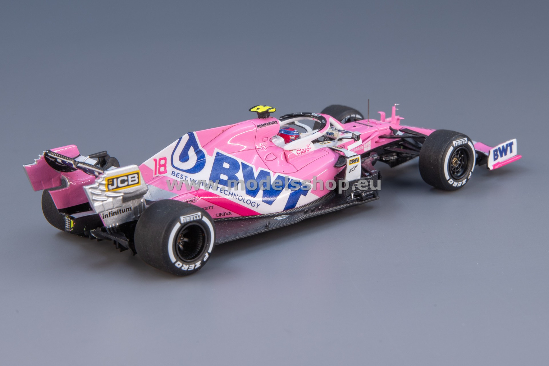 Spark S6497 BWT Racing Point RP20 No.18 BWT Racing Point F1 Team, Formula 1, Belgian Spark S6497 BWT Racing Point RP20 No.18 BWT Racing Point F1 Team, Formula 1, Belgian