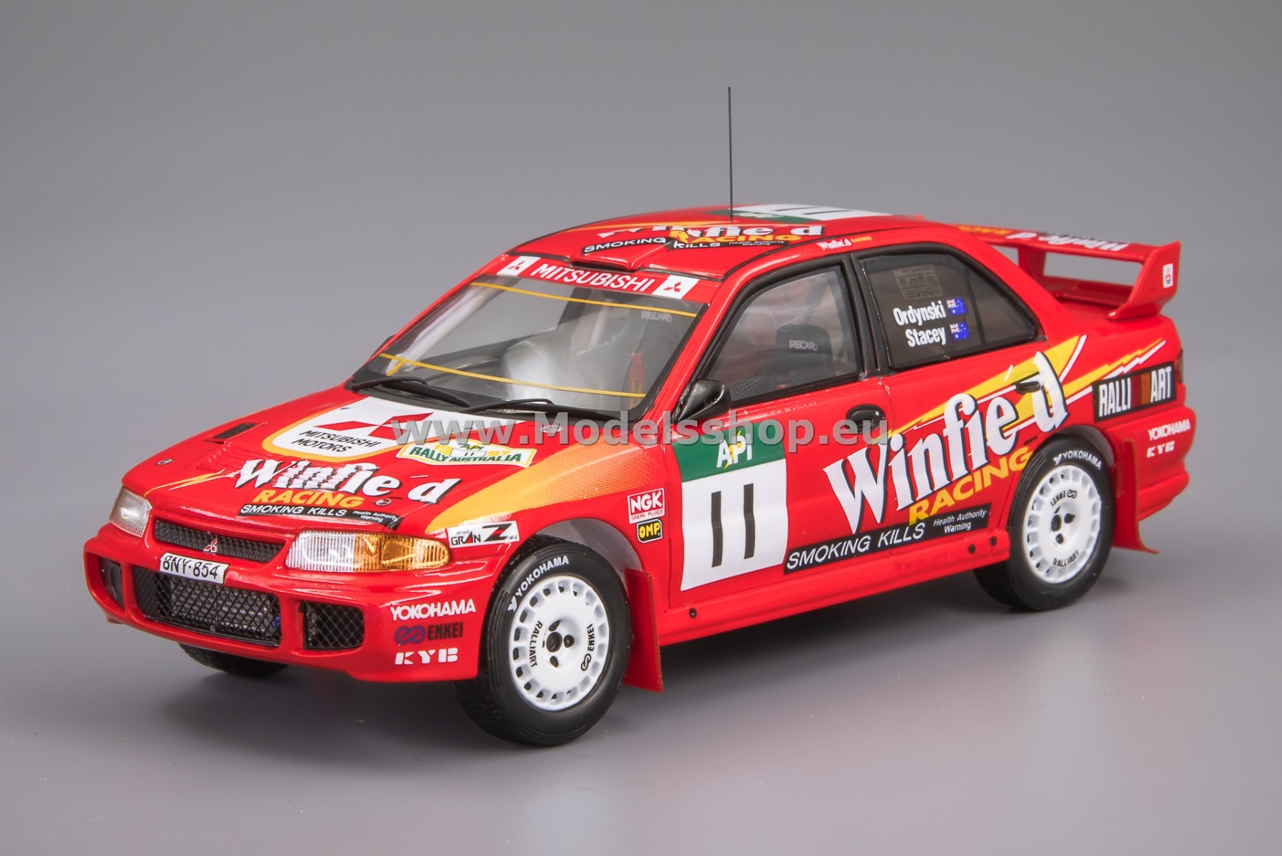 Spark S6516 Mitsubishi Lancer EVOLUTION Ⅲ, No.11, 6th Rally API Australia 1997, E. Ordynski / M. Stacey