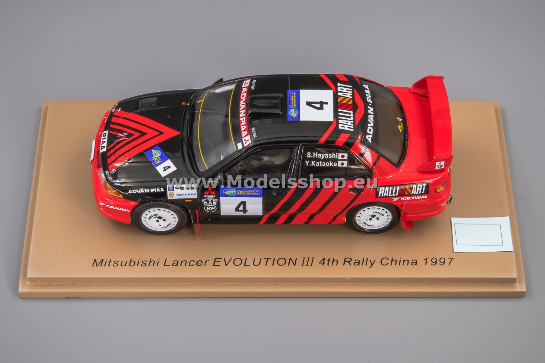 Spark S6519 Mitsubishi Lancer EVOLUTION Ⅲ, No.4, 4th Rally Spark S6519 Mitsubishi Lancer EVOLUTION Ⅲ, No.4, 4th Rally