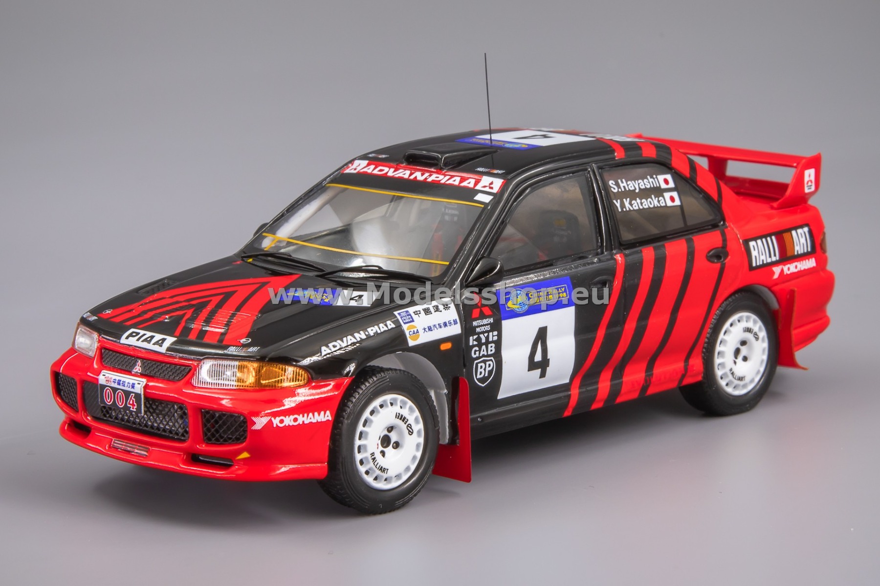 Spark S6519 Mitsubishi Lancer EVOLUTION Ⅲ, No.4, 4th Rally China 1997, Y. Kataoka / S. Hayashi