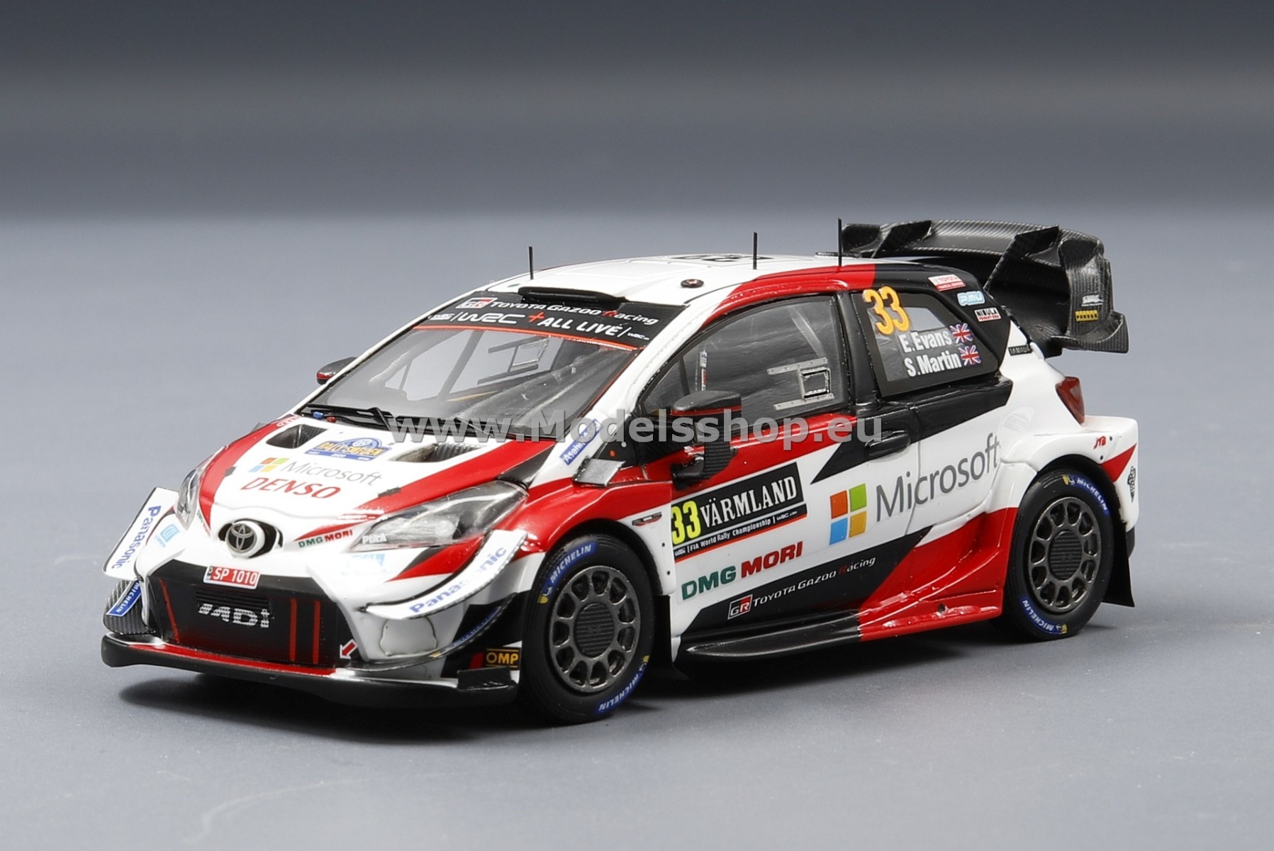 Spark S6568 TOYOTA Yaris WRC TOYOTA GAZOO Racing WRT No.33 Winner Rally Sweden 2020, E. Evans / S. Martin