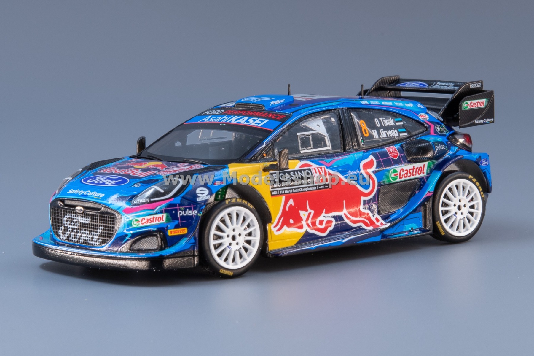 Ford Puma Rally1 No.8 M-SPORT Ford World Rally Team, Rally Monte Carlo 2023 O. Tänak - M. Järveoja