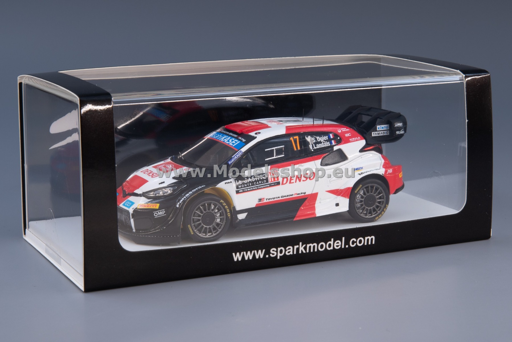 Spark S6718 TOYOTA GR Yaris Rally1 HYBRID No.17 TOYOTA GAZOO Racing WRT, WRC Winner Rally Spark S6718 TOYOTA GR Yaris Rally1 HYBRID No.17 TOYOTA GAZOO Racing WRT, WRC Winner Rally