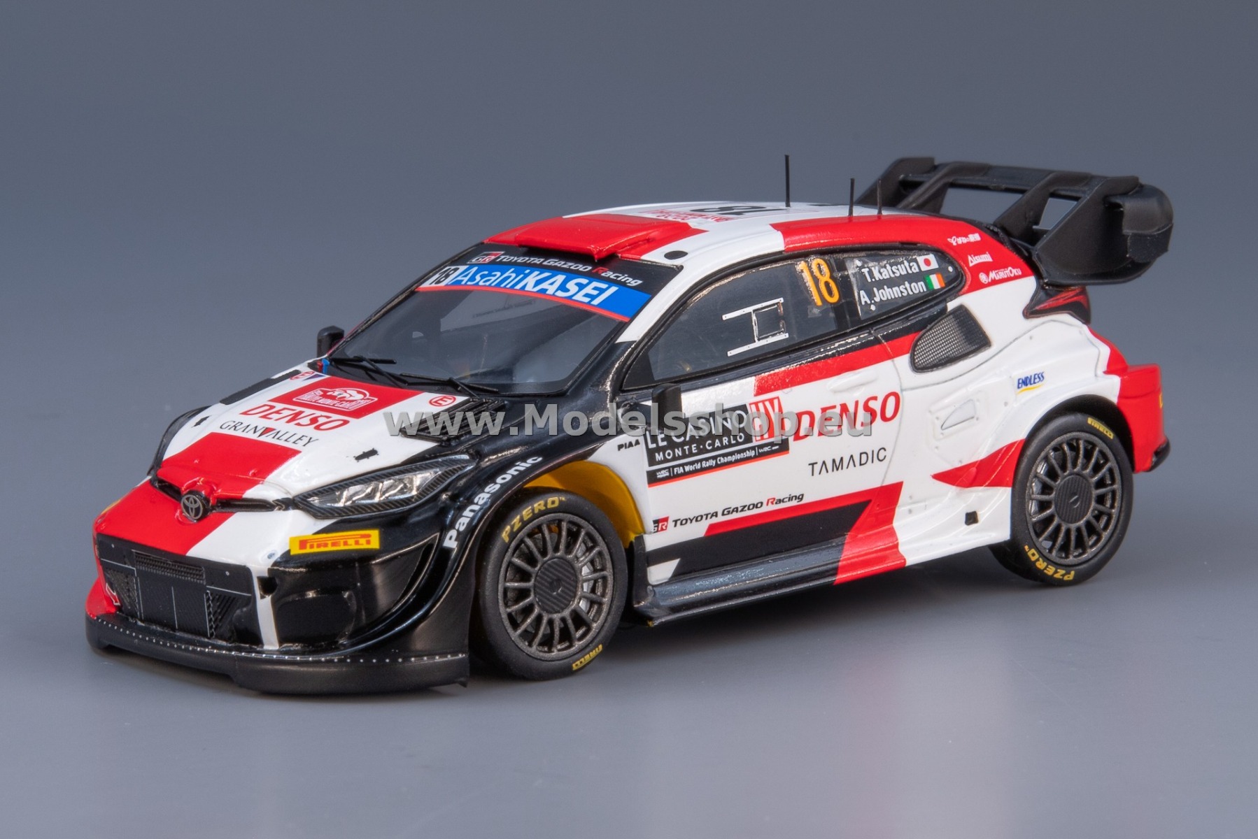 Spark S6718 TOYOTA GR Yaris Rally1 HYBRID No.17 TOYOTA GAZOO Racing WRT, WRC Winner Rally Monte Carlo 2023, S. Ogier - V. Landais Spark S6718 TOYOTA GR Yaris Rally1 HYBRID No.17 TOYOTA GAZOO Racing WRT, WRC Winner Rally Monte Carlo 2023, S. Ogier - V. Landais