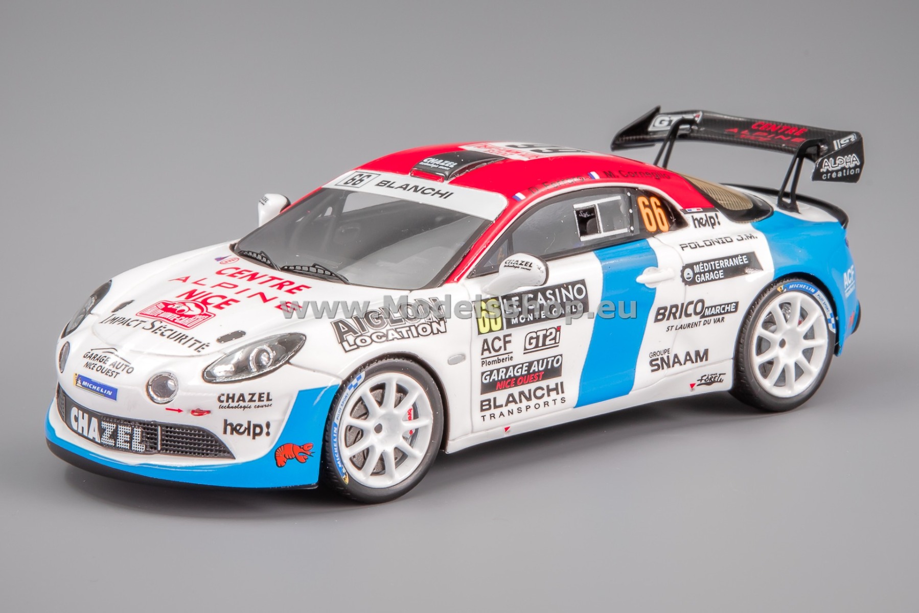 Spark S6725 Alpine A110 Rally RGT, No.66 