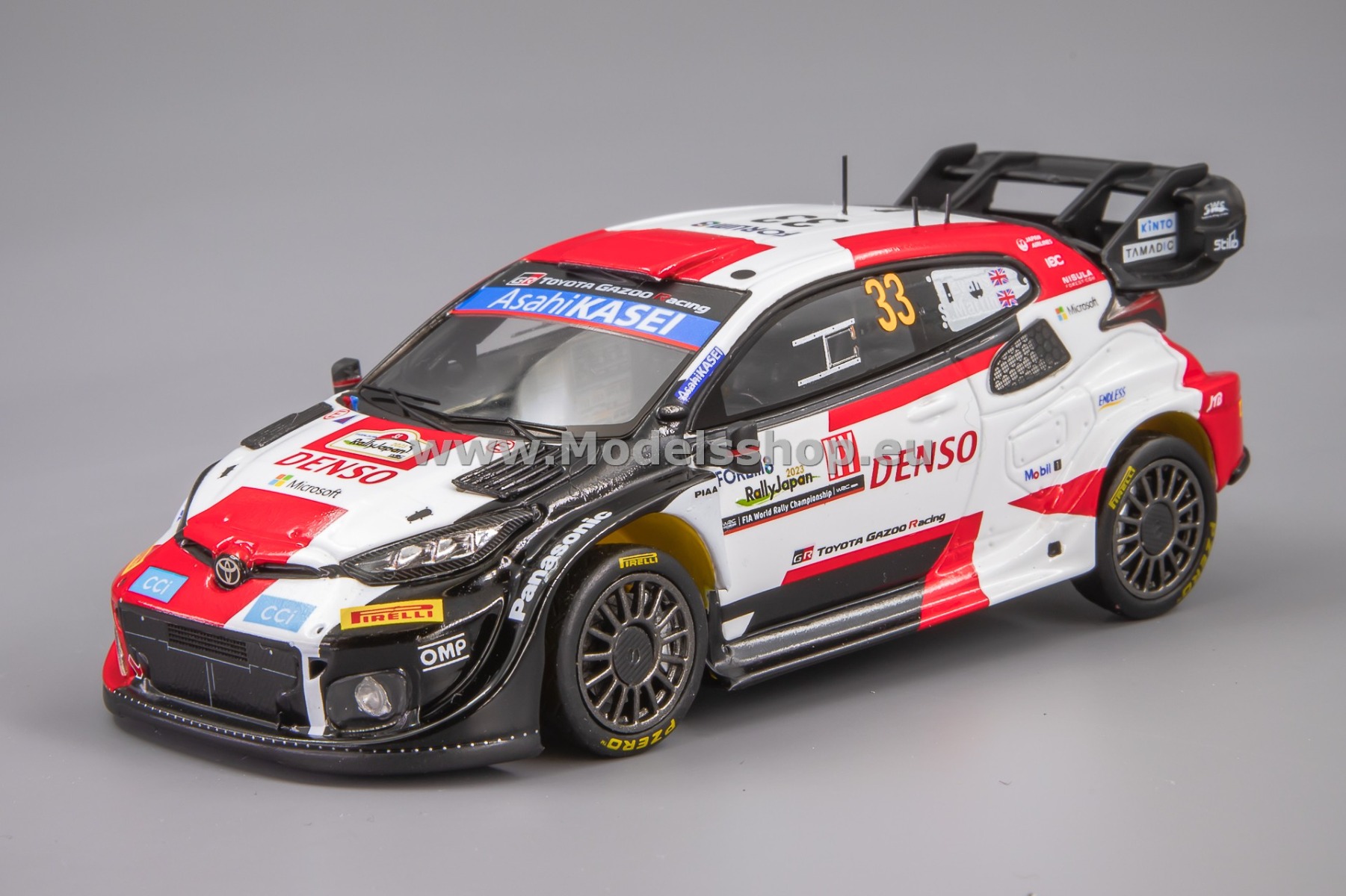 Spark S6731 TOYOTA GR Yaris Rally1 HYBRID, No.33 TOYOTA GAZOO Racing WRT, Winner Rally Japan 2023, E. Evans - S. Martin