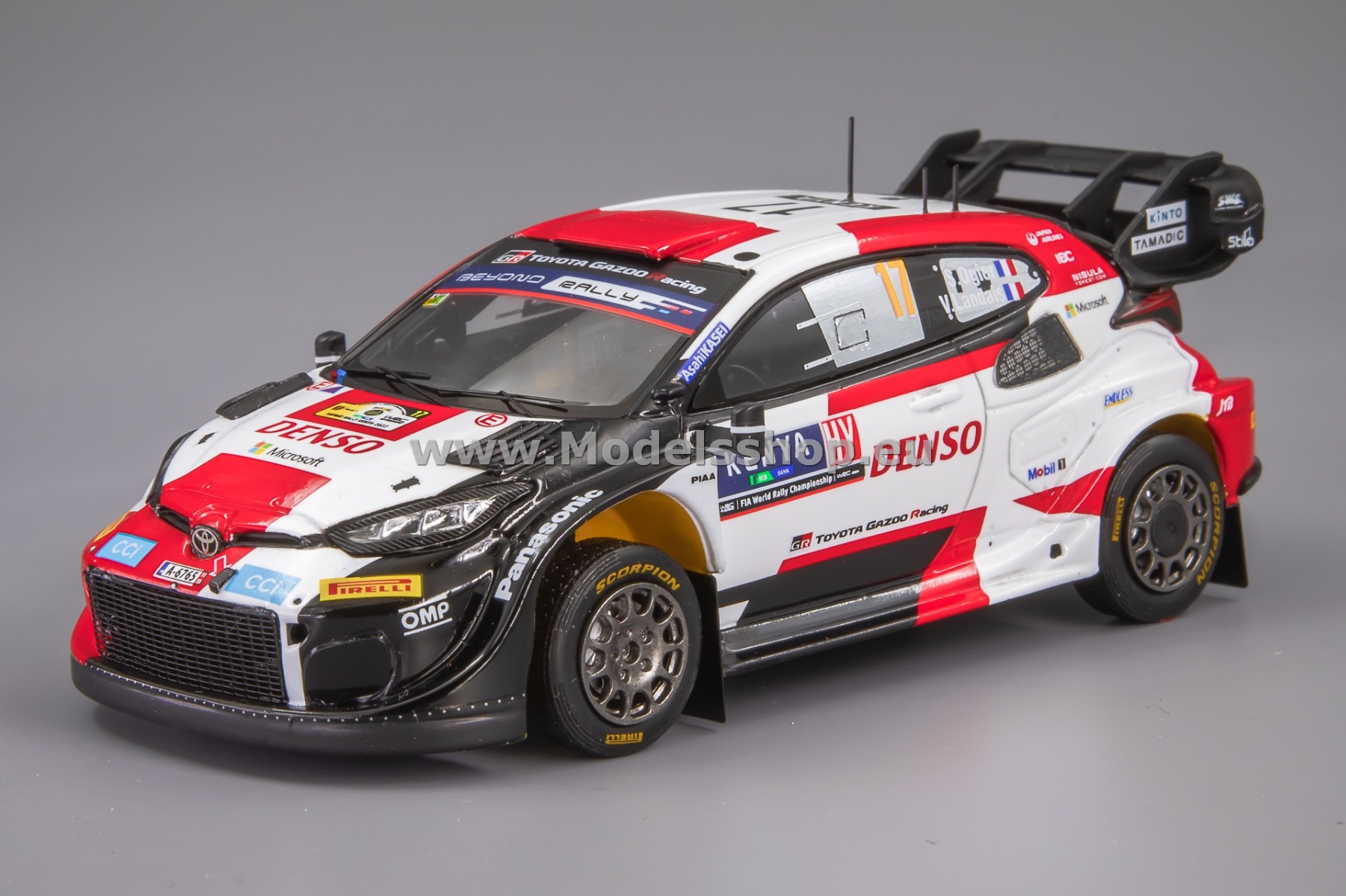 Spark S6738 TOYOTA GR Yaris Rally1 HYBRID, No.17, TOYOTA GAZOO Racing WRT, Winner Rally Safari 2023, S. Ogier - V. Landais