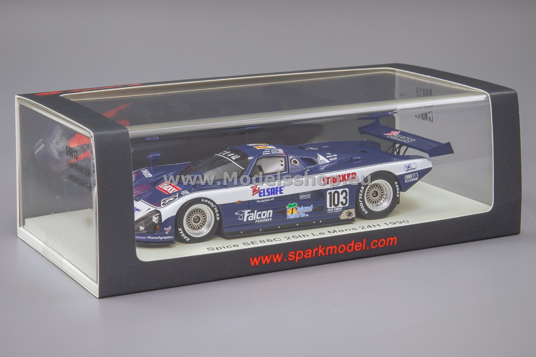 Spark S6813 Spice SE 88 C, No.103, 25th Le Mans 24H 1990, J Spark S6813 Spice SE 88 C, No.103, 25th Le Mans 24H 1990, J