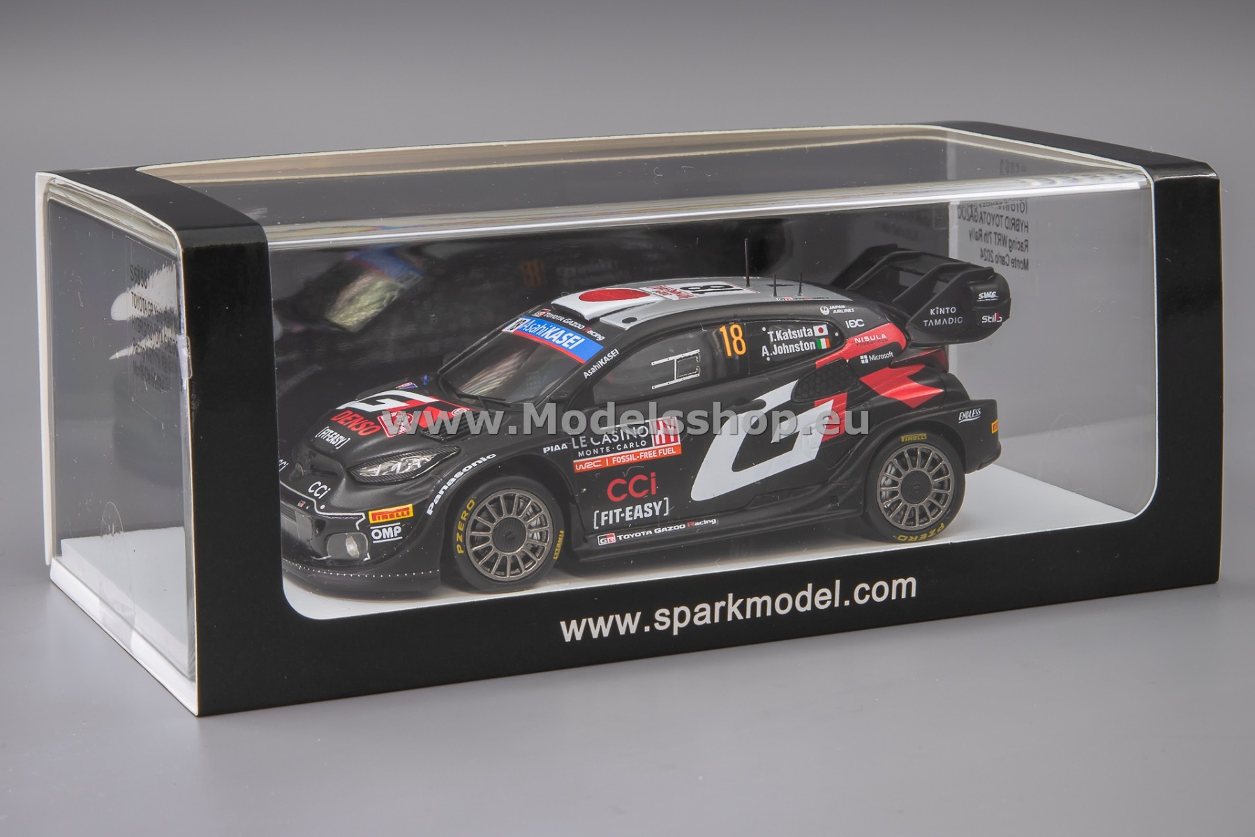 Spark S6853 TOYOTA GR Yaris Rally1 HYBRID, No.18 Toyota Spark S6853 TOYOTA GR Yaris Rally1 HYBRID, No.18 Toyota