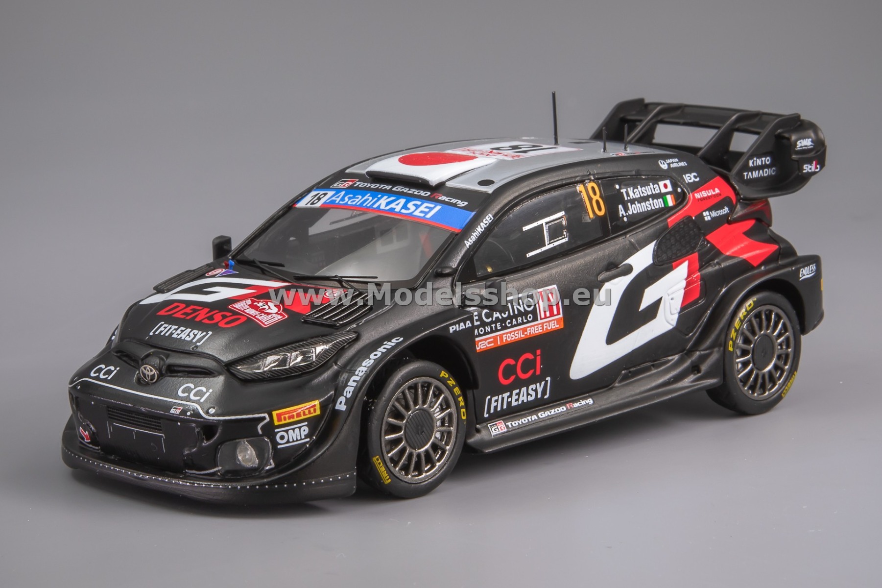 Spark S6853 TOYOTA GR Yaris Rally1 HYBRID, No.18 Toyota Gazoo Racing WRT, 7th Rally Monte Carlo 2024, T. Katsuta - A.Johnston