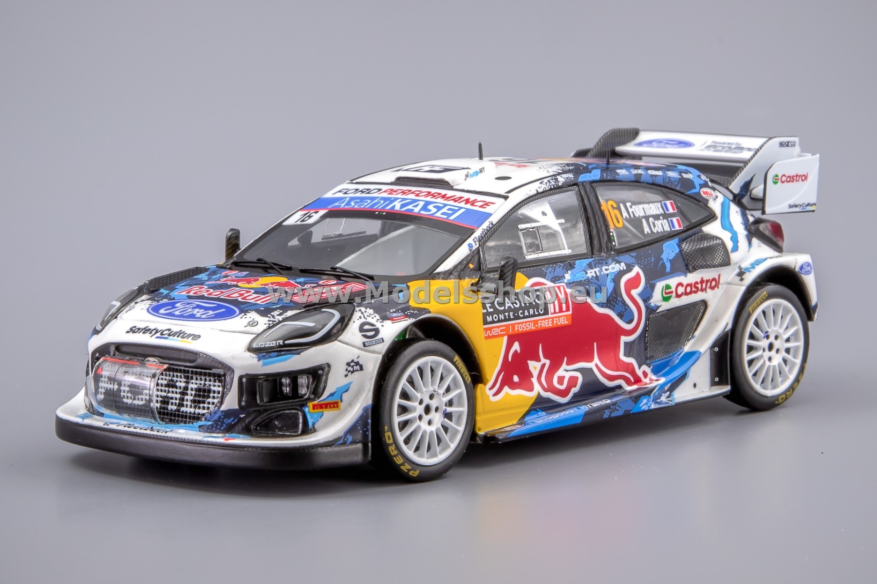Spark S6854 Ford Puma Rally1, No.16, M-SPORT Ford WRT, 5th Rally Monte Carlo 2024, A. Fourmaux - A. Coria