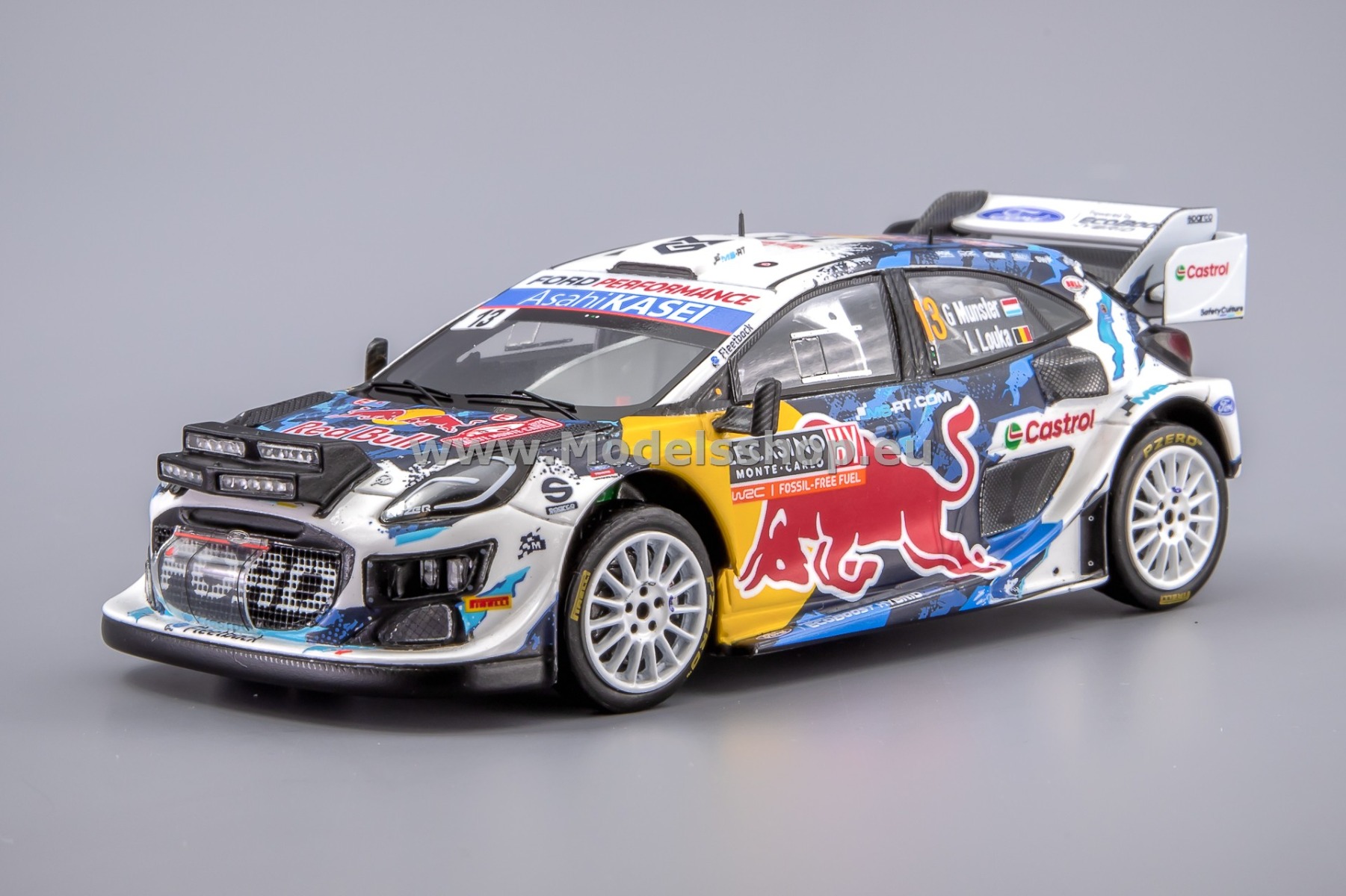 Spark S6855 Ford Puma Rally1, No.13, M-SPORT Ford WRT, Rally Monte Carlo 2024, G. Munster - L. Louka