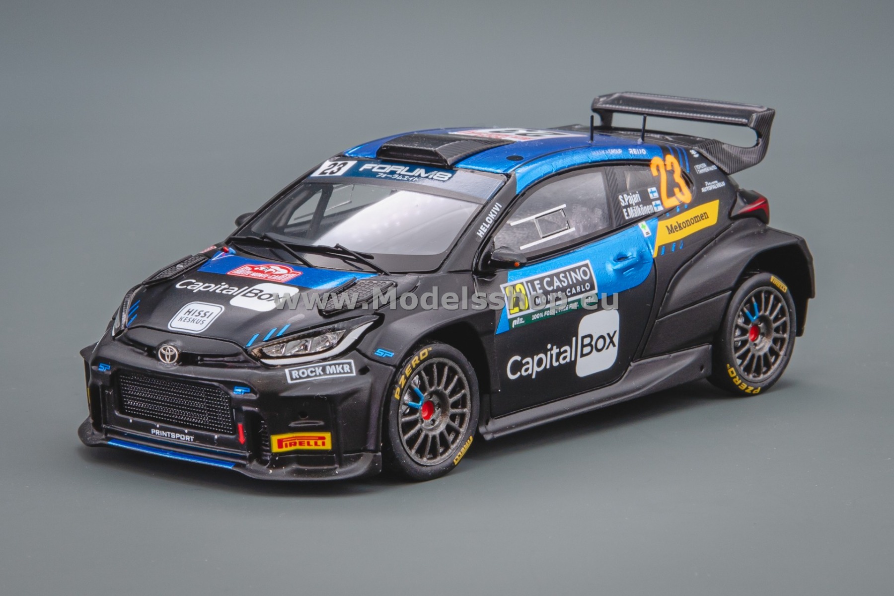 Spark S6861 Toyota GR Yaris Rally 2 No.23 Printsport Racing Team 5th RC2 Rally Monte Carlo 2024 S. Pajari - E. Mälkönen