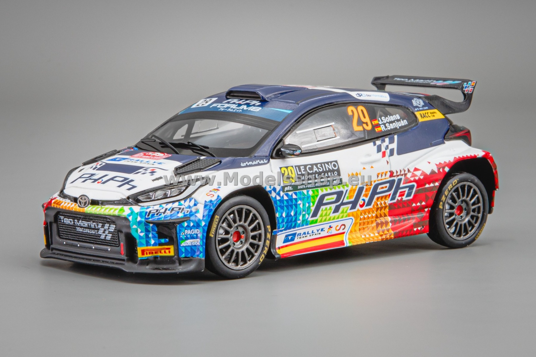 Spark S6864 Toyota GR Yaris Rally2, No.29 7th RC2 Rally Monte Carlo 2024, J. Solans - R. Sanjuán