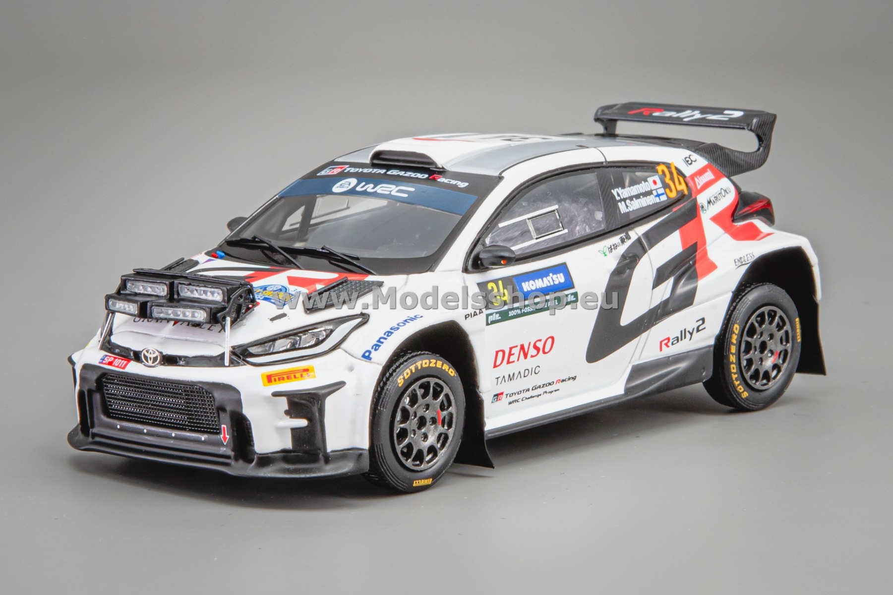 Spark S6868 Toyota GR Yaris Rally2, No.34 Toyota Gazoo Racing, RC2 Rally Sweden 2024, Y. Yamamoto - M. Salminen