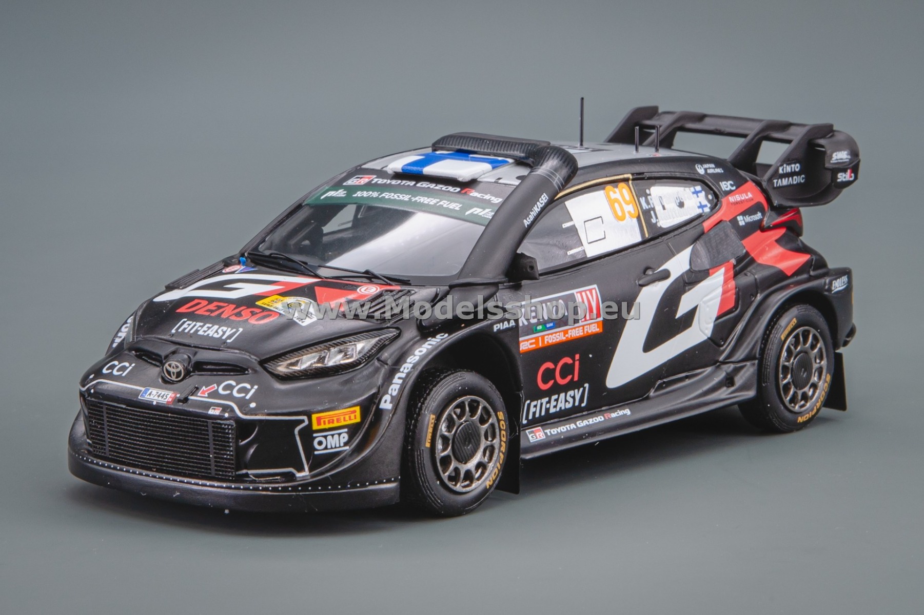Spark S6873 Toyota GR Yaris Rally1 Hybrid No.69 Toyota Gazoo Racing WRT, WRC Winner Rally Safari 2024 K. Rovanperä - J. Halttunen