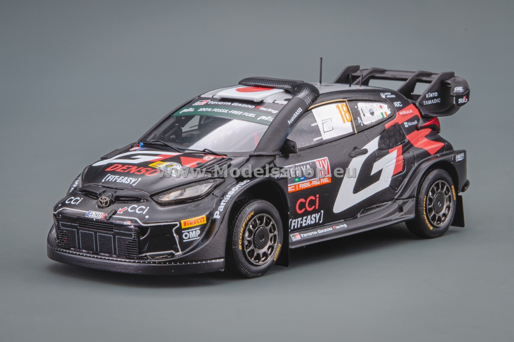 Spark S6874 Toyota GR Yaris Rally1 Hybrid No.18 Toyota Gazoo Racing WRT, WRC, 2nd Rally Safari 2024 T. Katsuta - A.Johnston