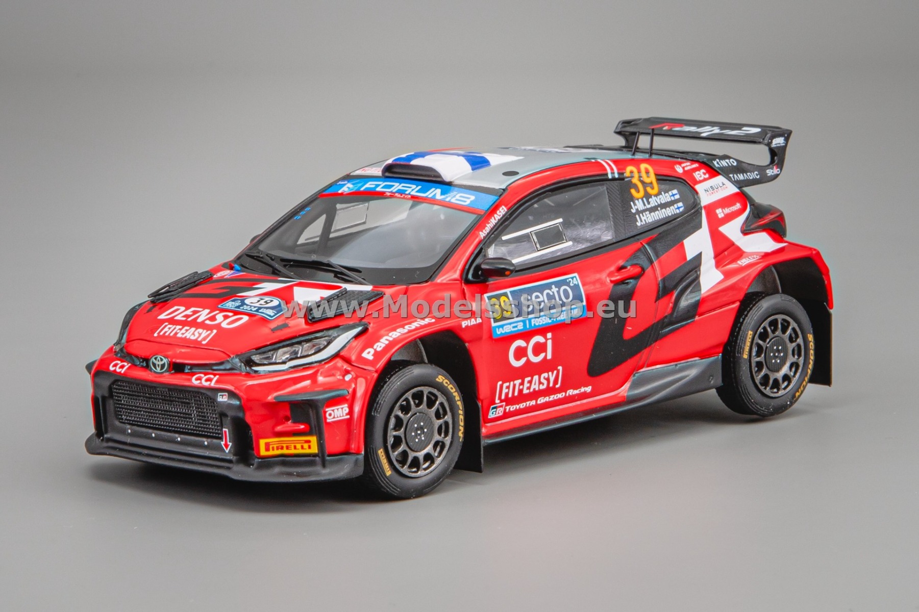 Spark S6879 Toyota GR Yaris Rally2, No.39 Toyota Gazoo Racing WRT, 2nd WRC2, 6th Rally Finland 2024, J. M. Latvala - J. Hänninen