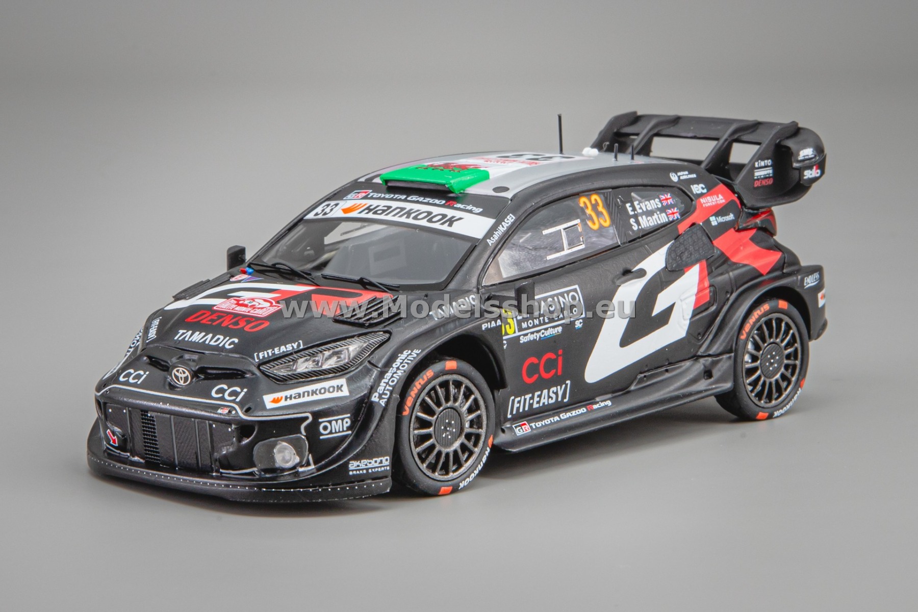 Spark S6889 Toyota GR Yaris Rally1, No.33 Toyota Gazoo Racing WRT, 2nd Rally Monte Carlo 2025, E. Evans - S. Martin