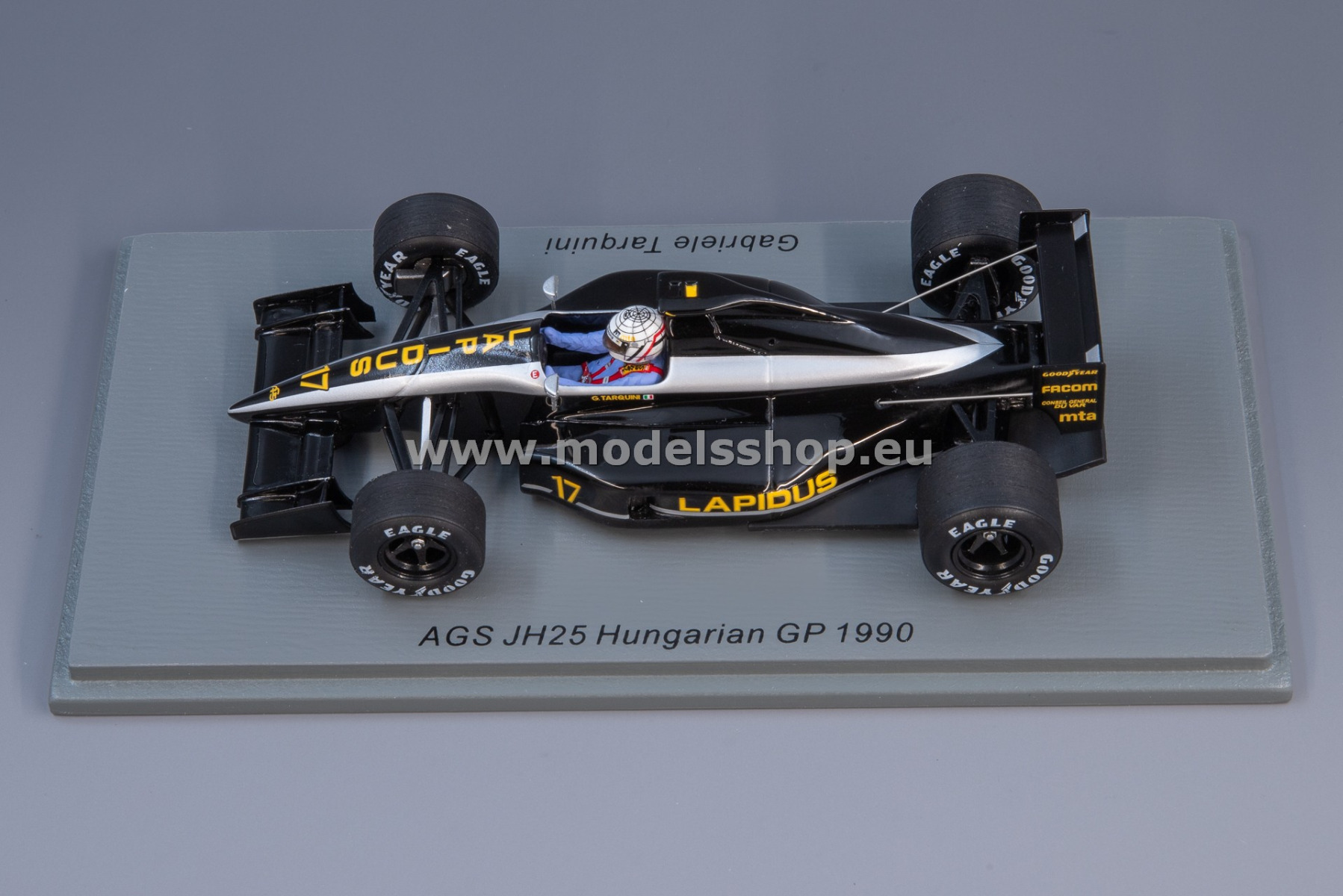 AGS JH25 No.17, Formula 1, Hungarian GP 1990, Gabriele Tarquini