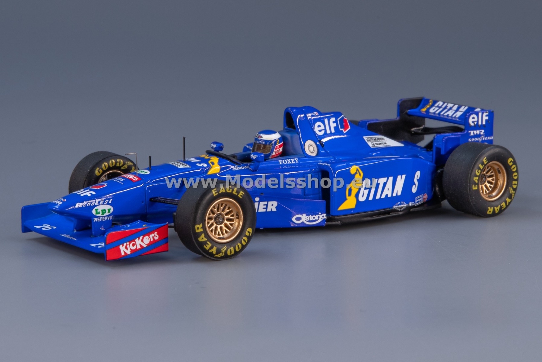 Spark S7409 Ligier JS41 No.26, 6th Formula 1, Spain GP 1995, Olivier Panis