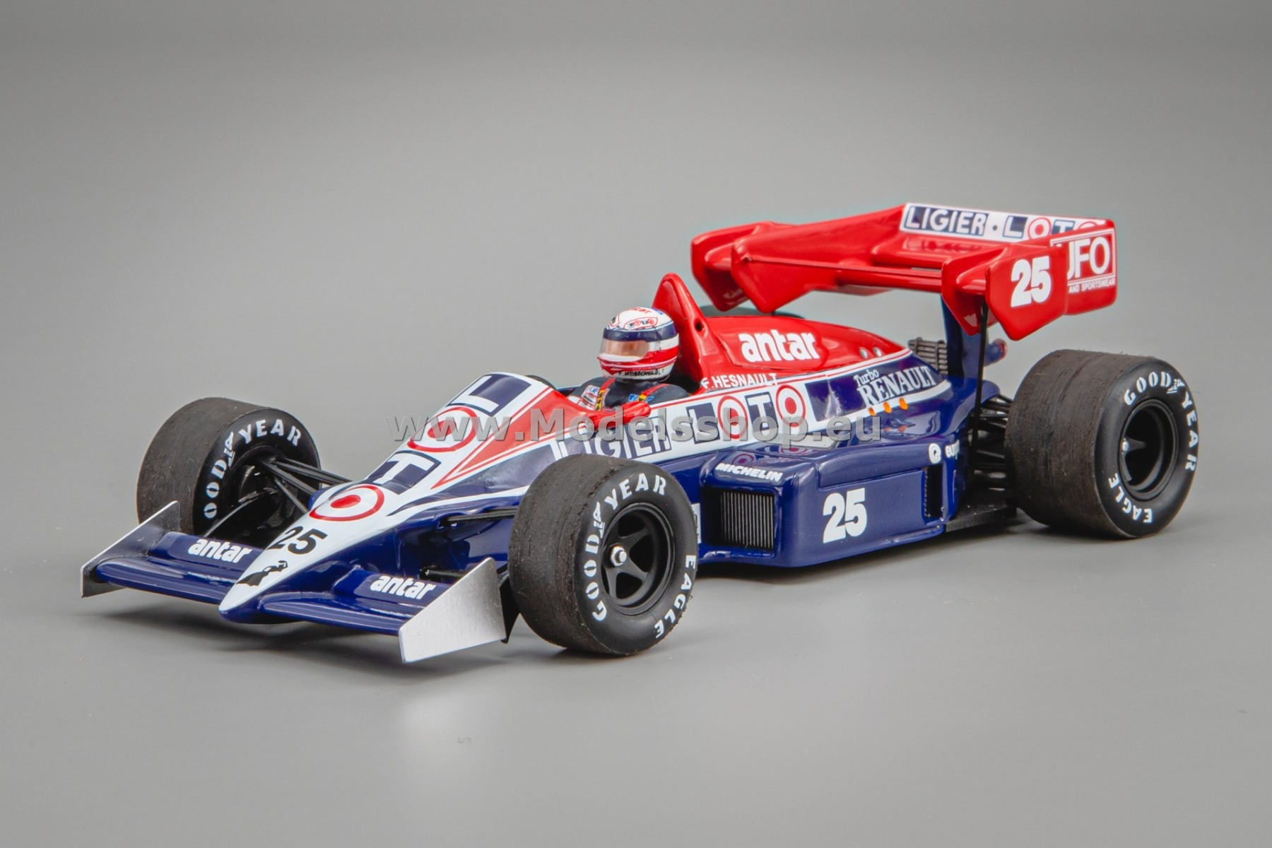 Spark S7418 Ligier JS23 F1, No.25, Formula 1, British GP 1984, François Hesnault