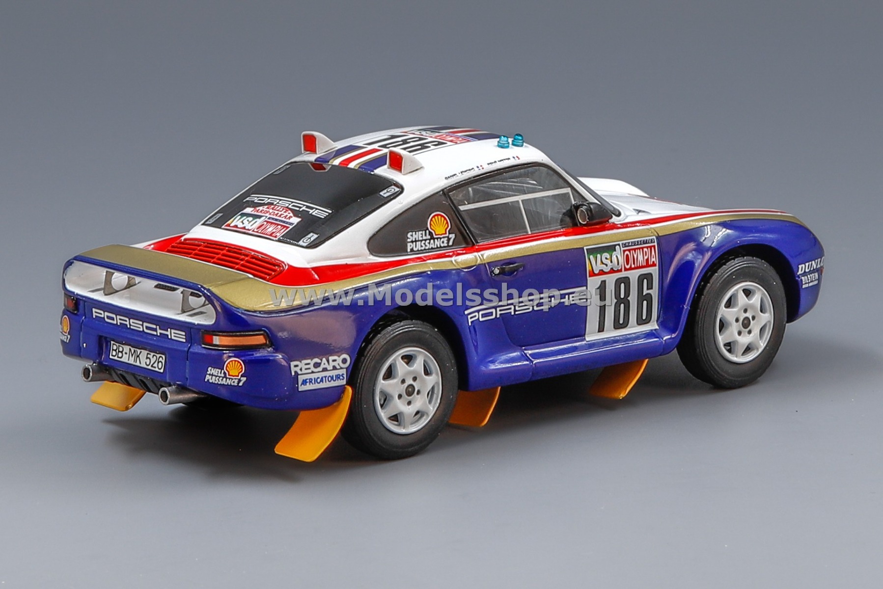 Porsche 959 No.186 Paris - Dakar 1985, R. Metge - D. Lemoine