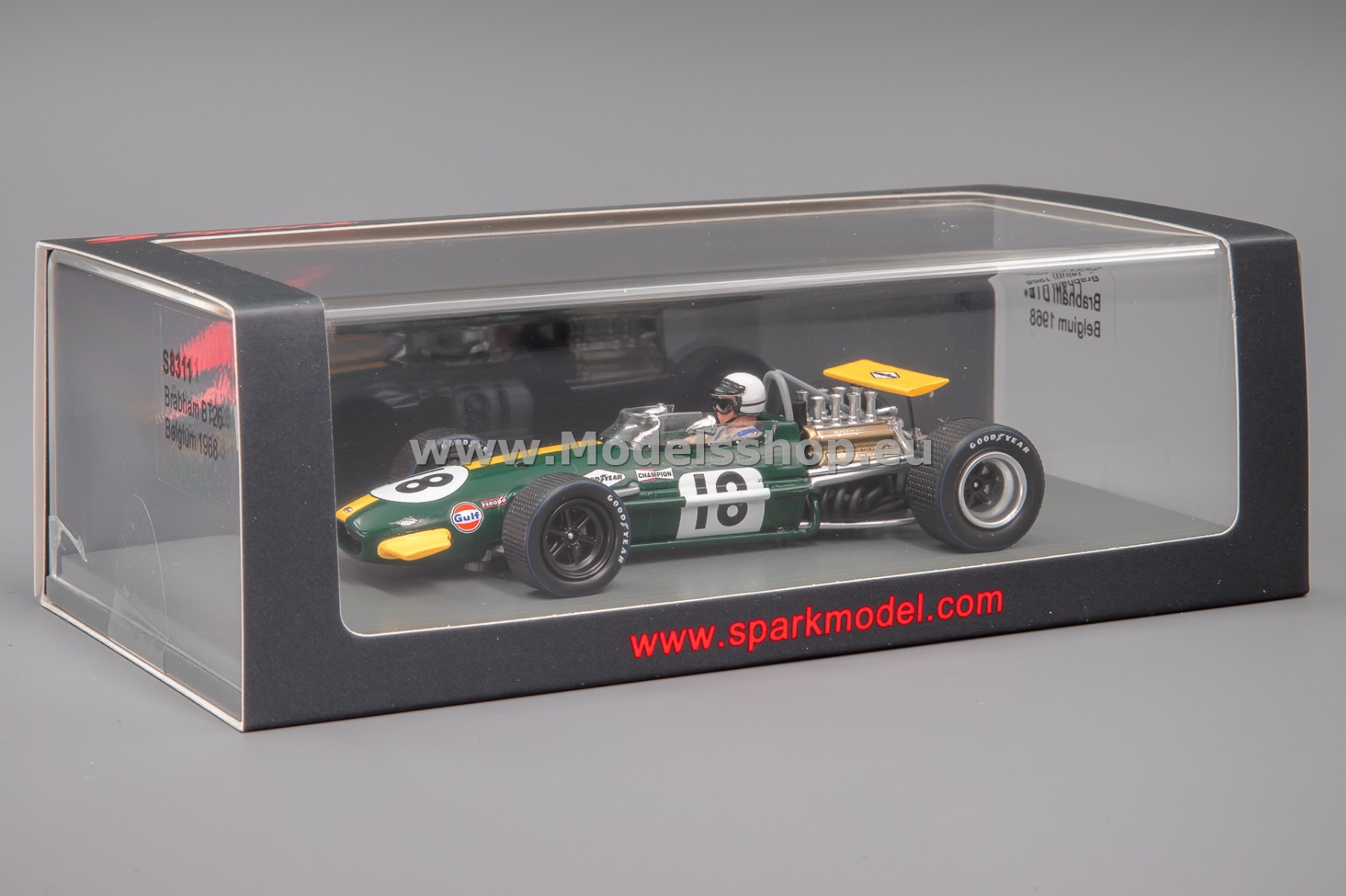 Spark S8311 Brabham BT26, No.18, Formula 1, Belgium 1968
